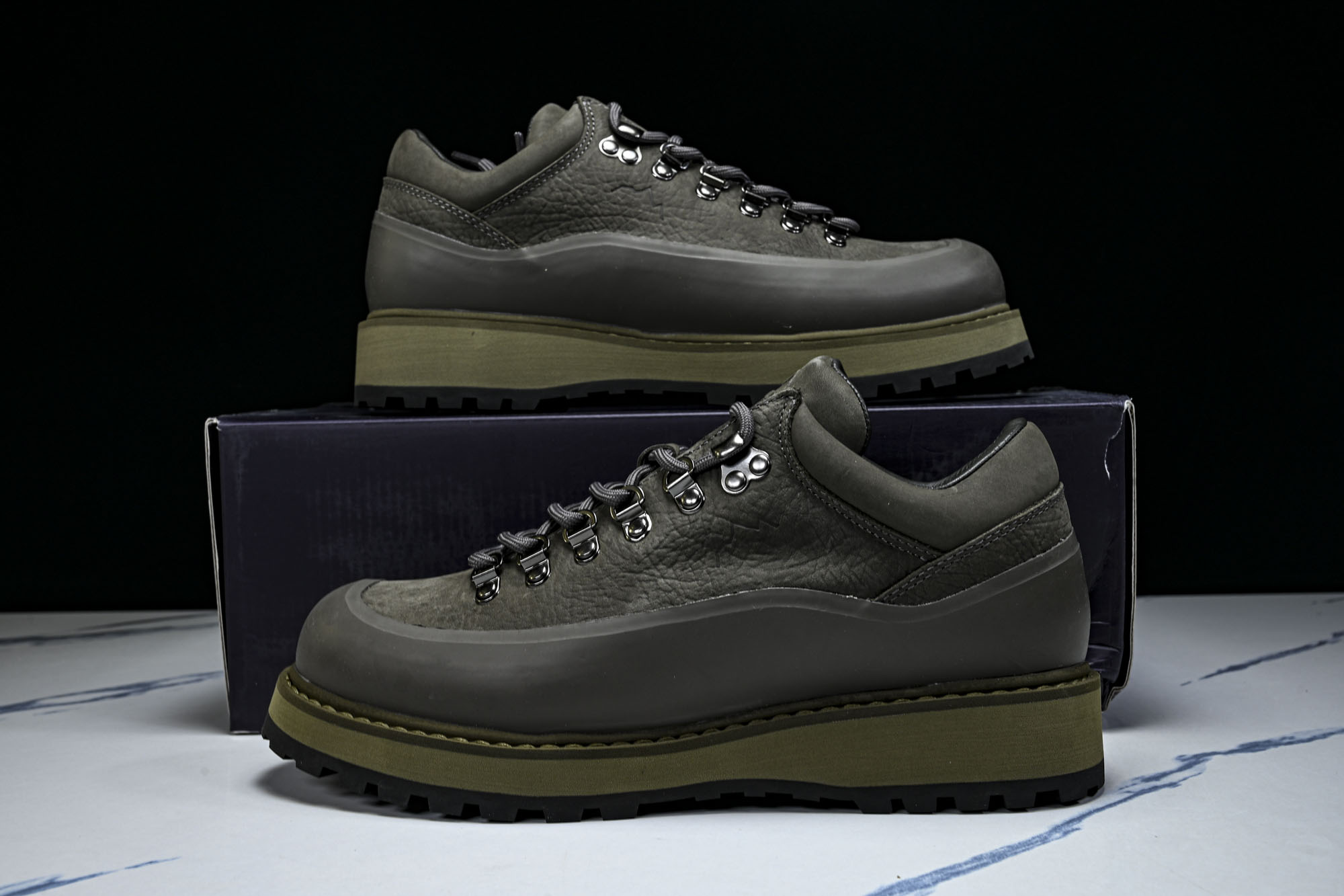 DIEMME x Bshop 联名CORNARO DUE GOMMA 意大利制麂皮户外登山靴_4 #YZ011 尺码:3