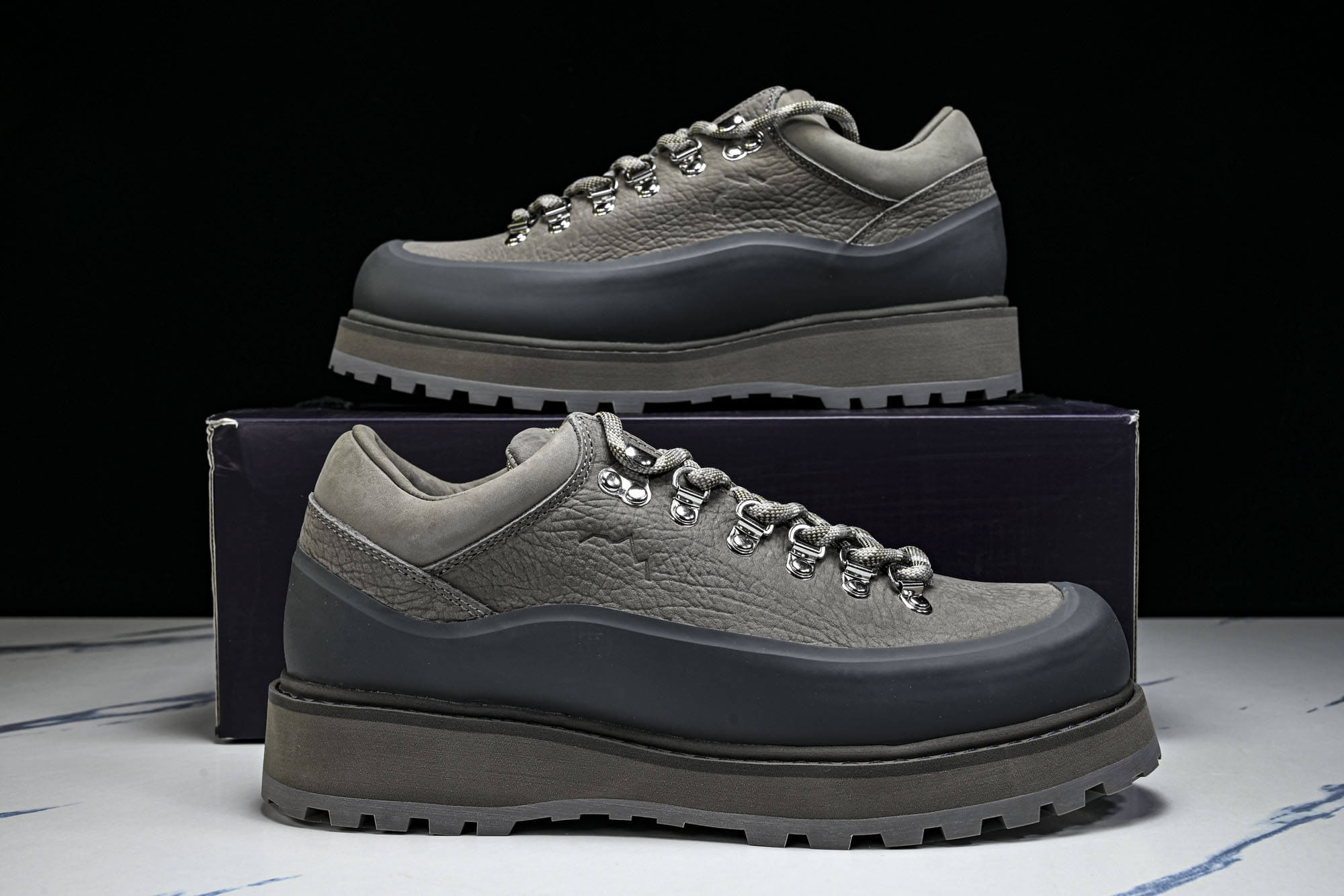 DIEMME x Bshop 联名CORNARO DUE GOMMA 意大利制麂皮户外登山靴_7 #YZ011 尺码:3