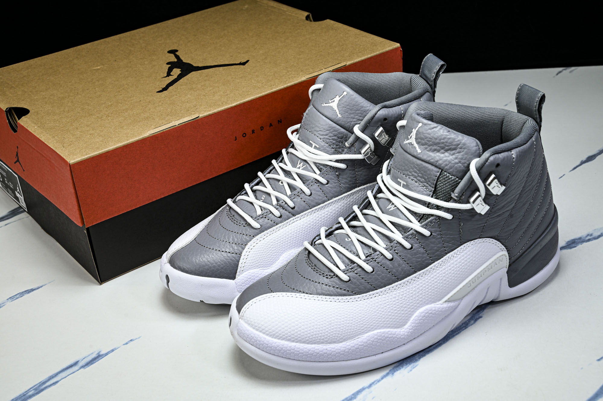 Jordan Air Jordan 12 retro _stealth_ 灰白_CT8013-015 #YZ013 尺码