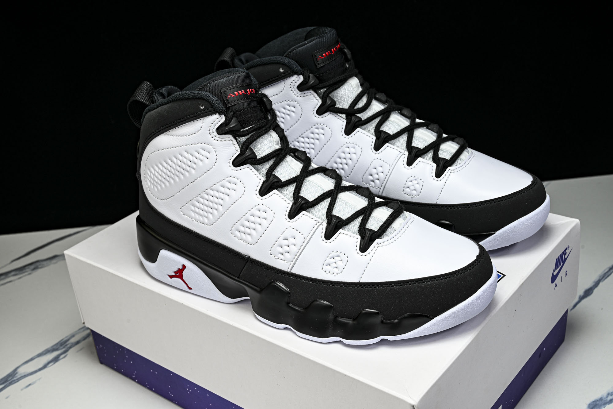 Jordan Air Jordan 9 Retro OG Space Jam 经典舒适 复古篮球鞋 男女同款 白黑 IX Jordan Air Jordan 9 Retro OG Space Jam 经典舒适 复古篮球鞋 男女同款 白黑 IX