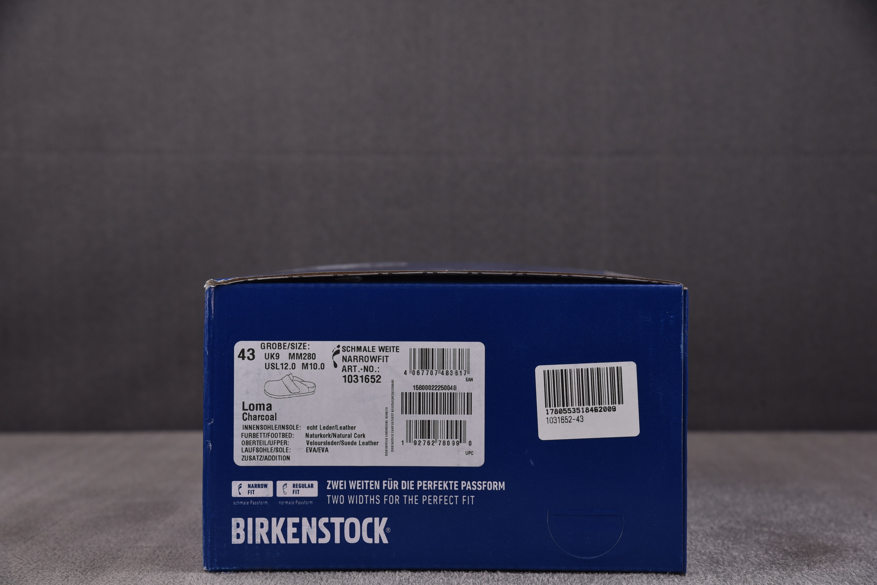 Birkenstock Loma 碳灰色 #YZ011-1 35-45(偏大一码)