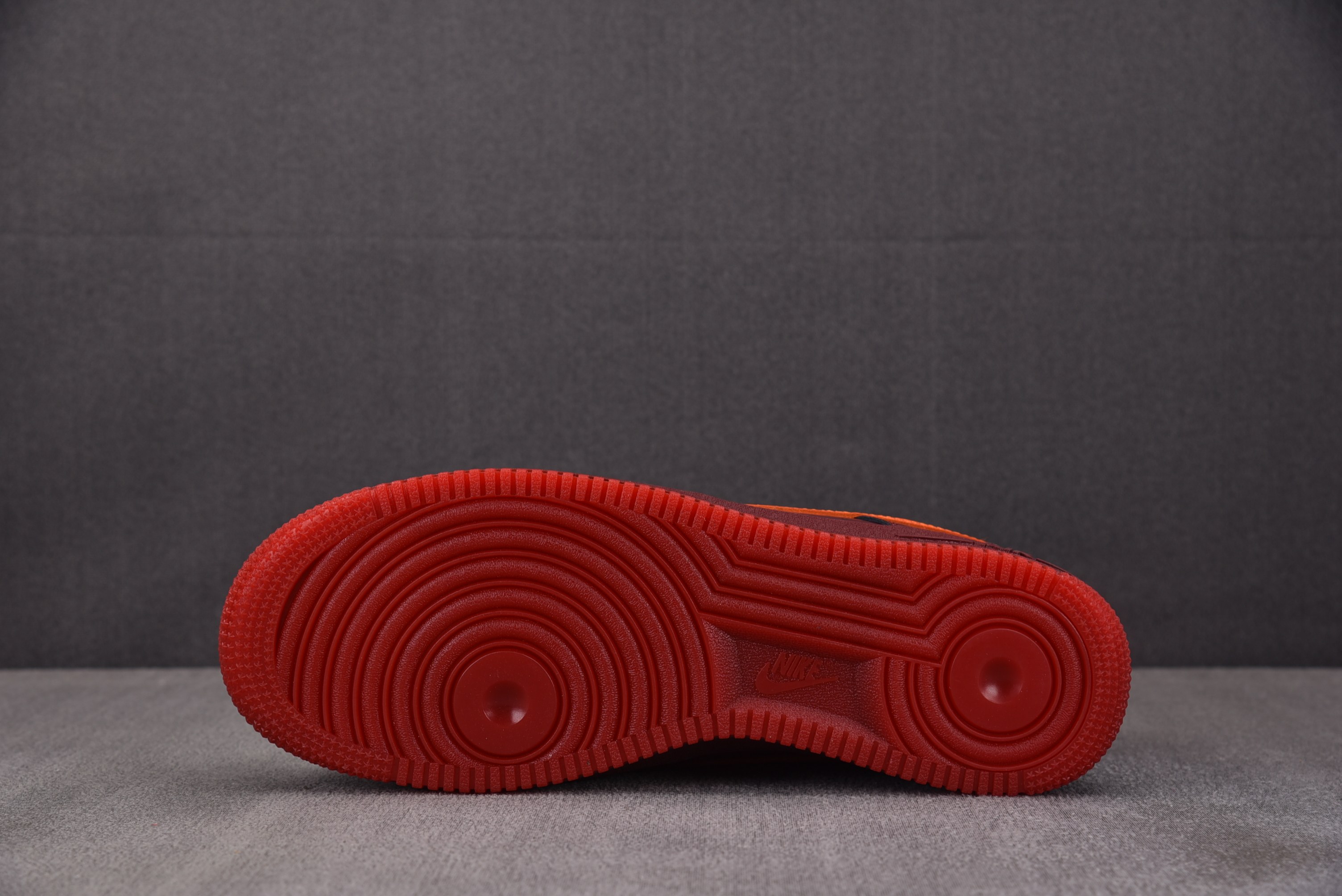 NK Air Force 1 Low Patent Leather Dark Team Red Safety Orang