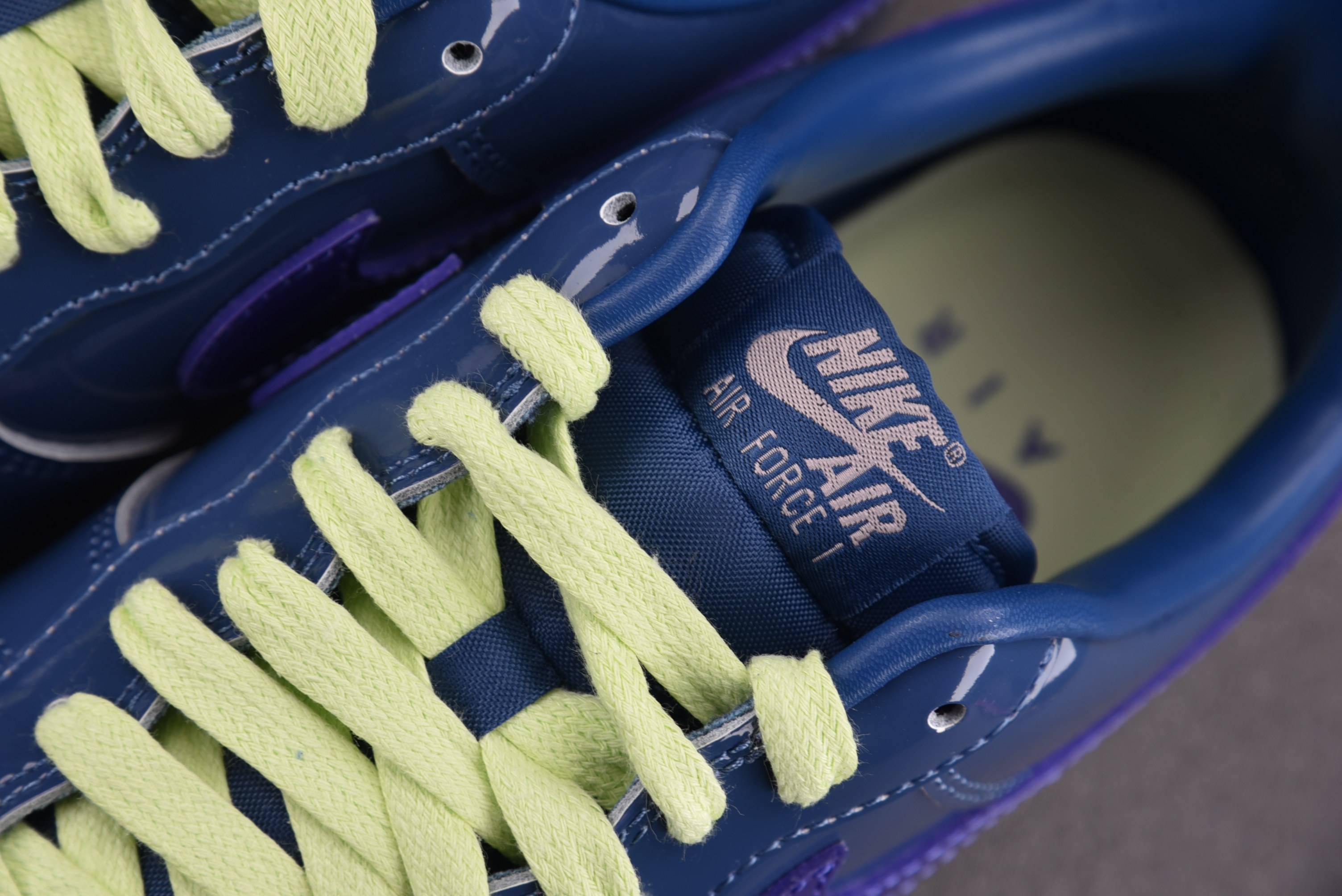 NK Air Force 1 Low Patent Leather Mystic Navy Grape Ice 冰蓝 I NK Air Force 1 Low Patent Leather Mystic Navy Grape Ice 冰蓝 I