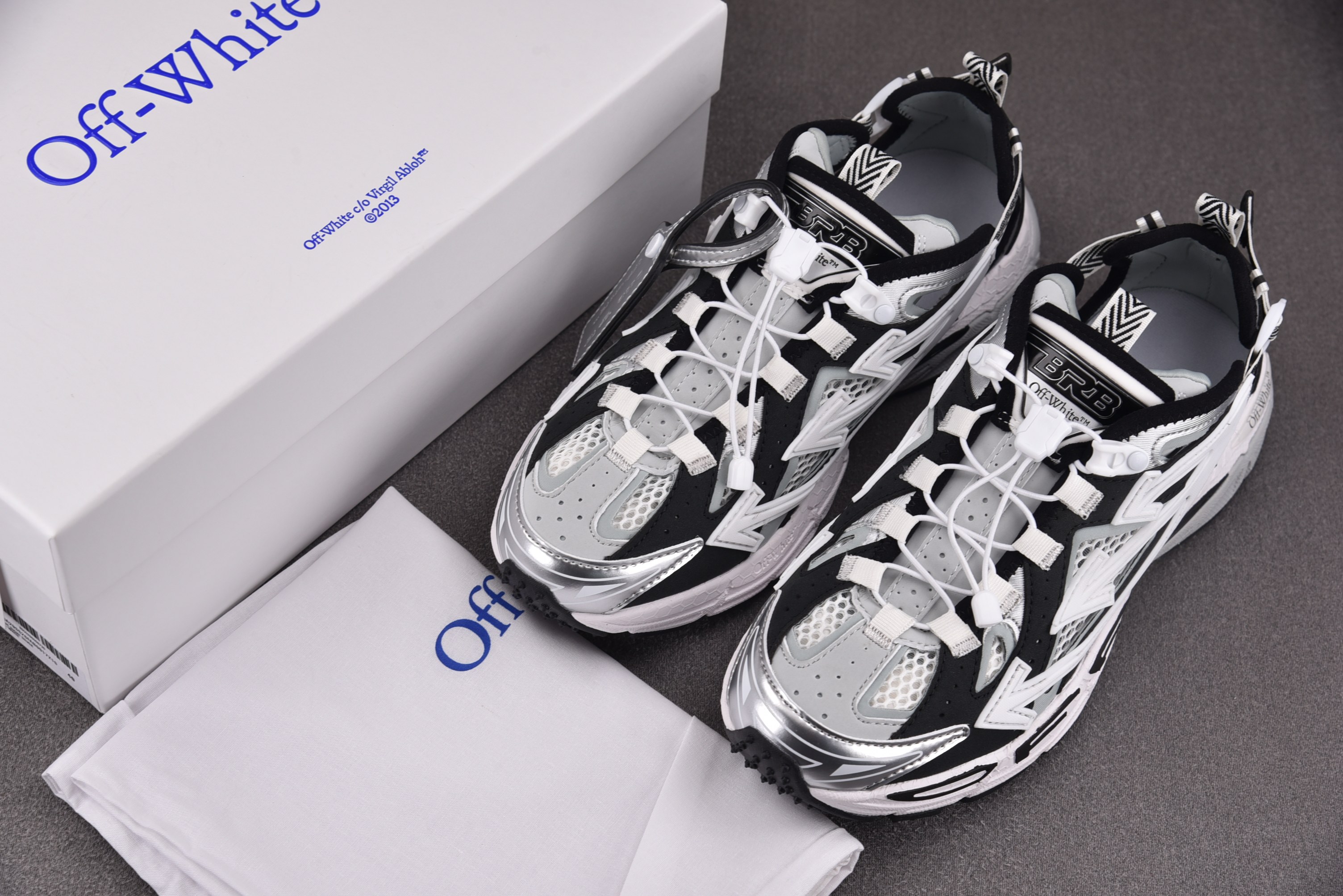 【纯原】OFF-WHITE BE RIGHT BACK 灰白 #YZ002 36-47