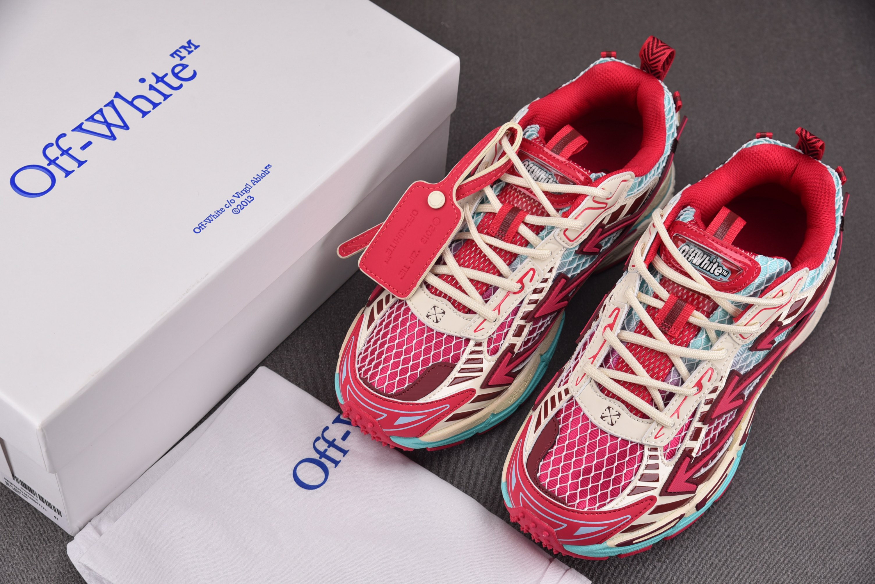 【纯原】OFF-WHITE BE RIGHT BACK 红色 #YZ002 36-47