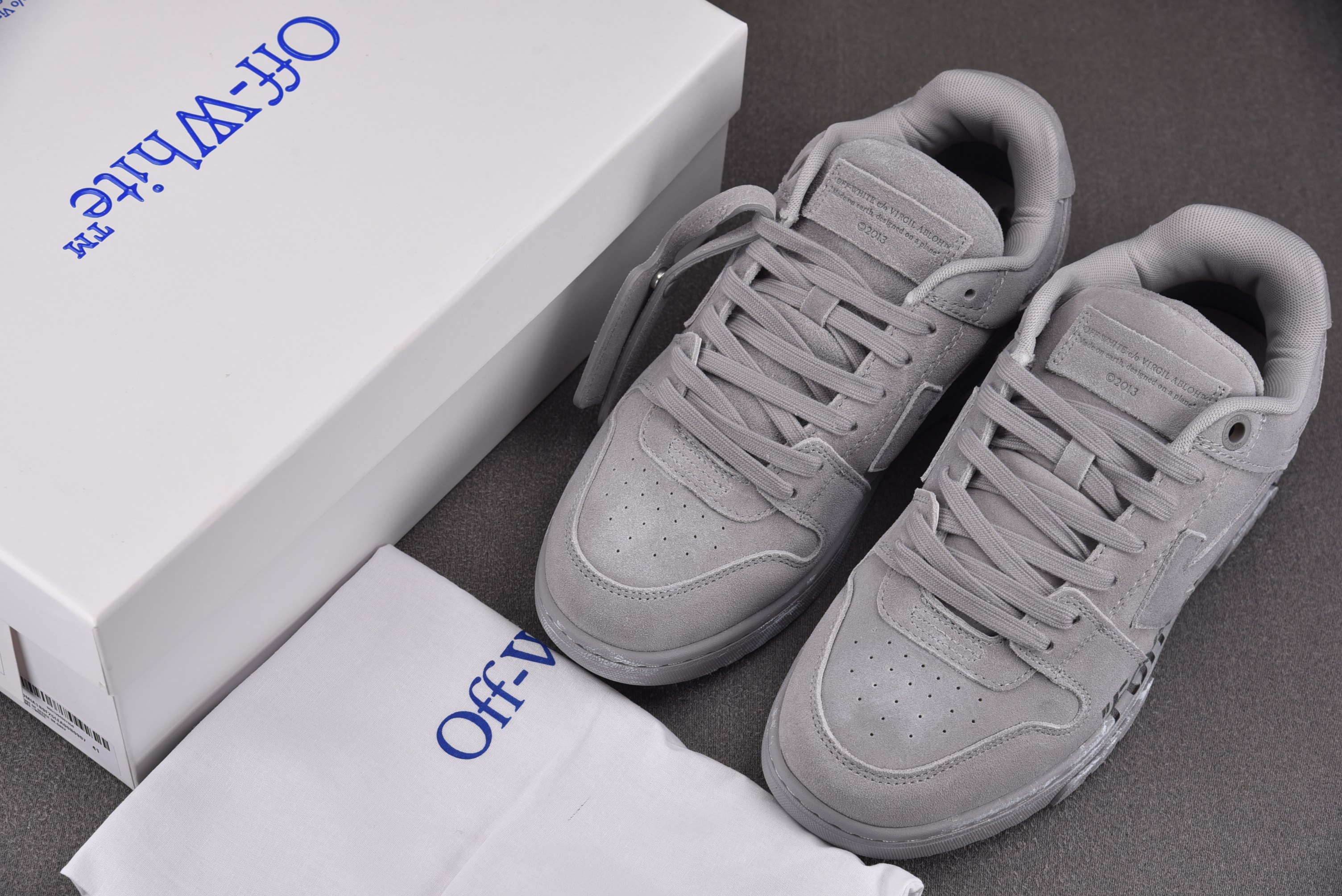 【纯原】OFF-WHITE Out of Office 绒面水泥灰 #YZ002 36-47