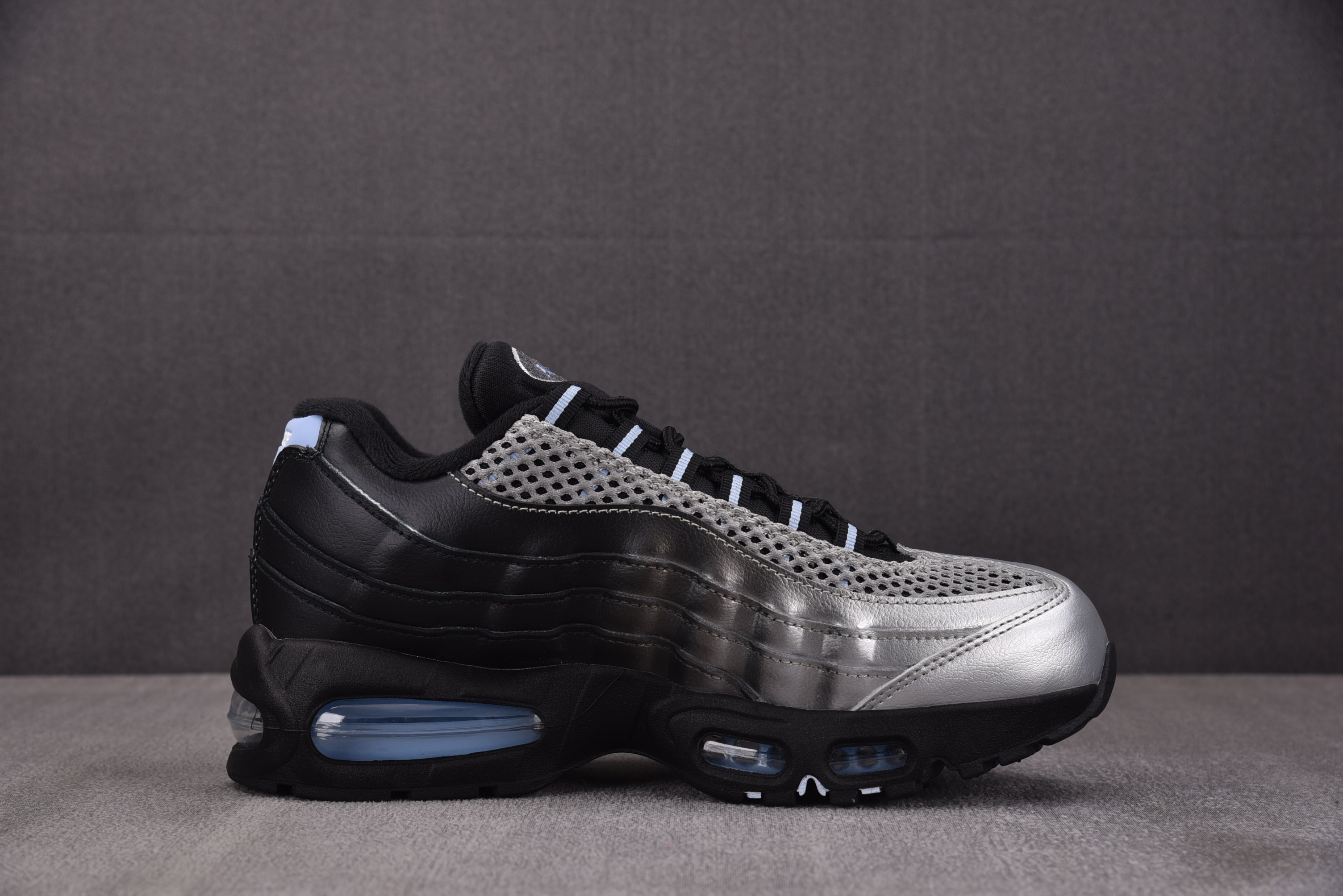 NK Air Max 95 Big Bubble Palace 黑灰银 IQ7708-095 #YZ001-1 40-4