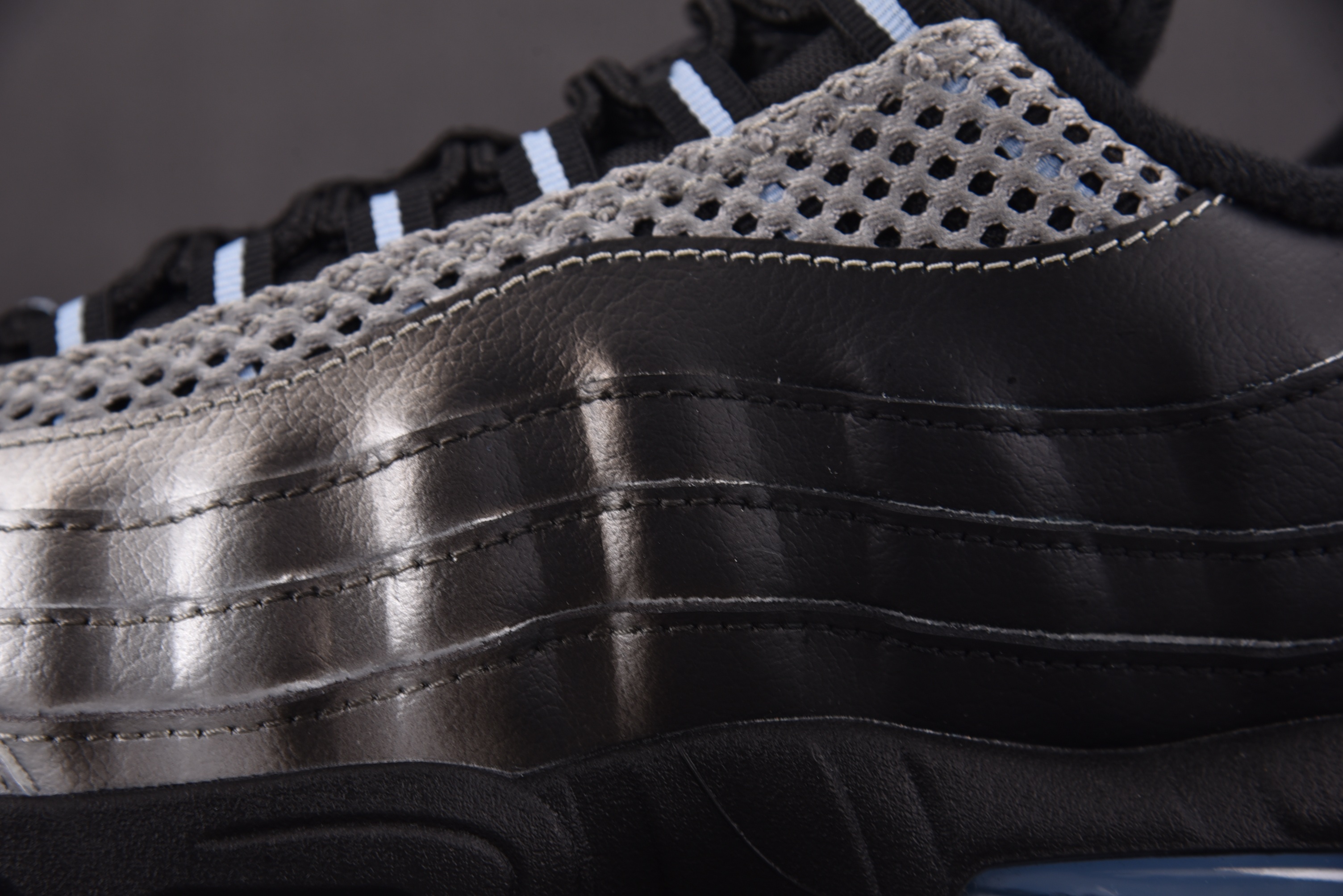 NK Air Max 95 Big Bubble Palace 黑灰银 IQ7708-095 #YZ001-1 40-4
