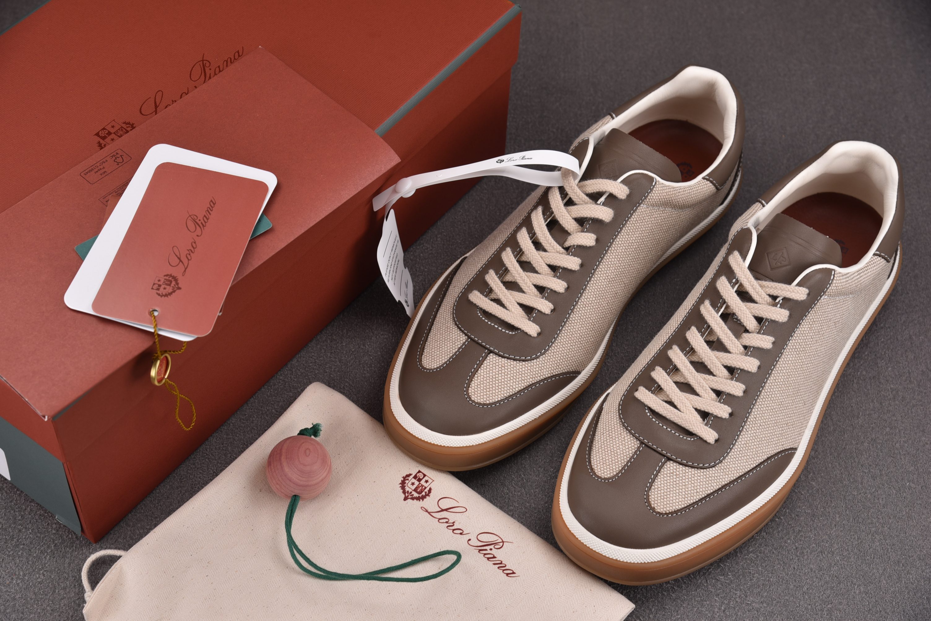 Loro Piana Tennis Walk Suedewindy Dunes 灰棕 #YZ023-6 35-45