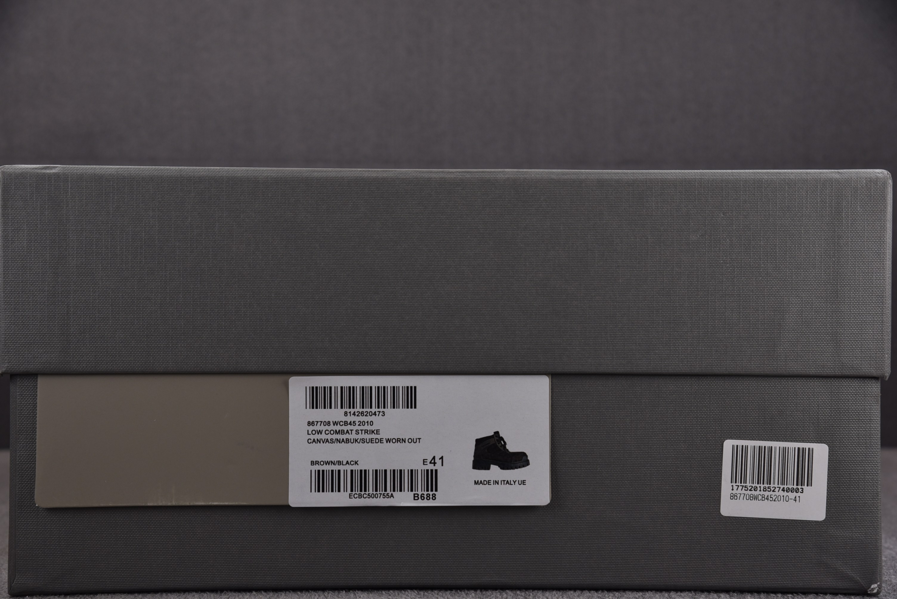 Balenciaga Combat Strike 2cm 黑灰 #YZ011-1 39-45(偏大一码)