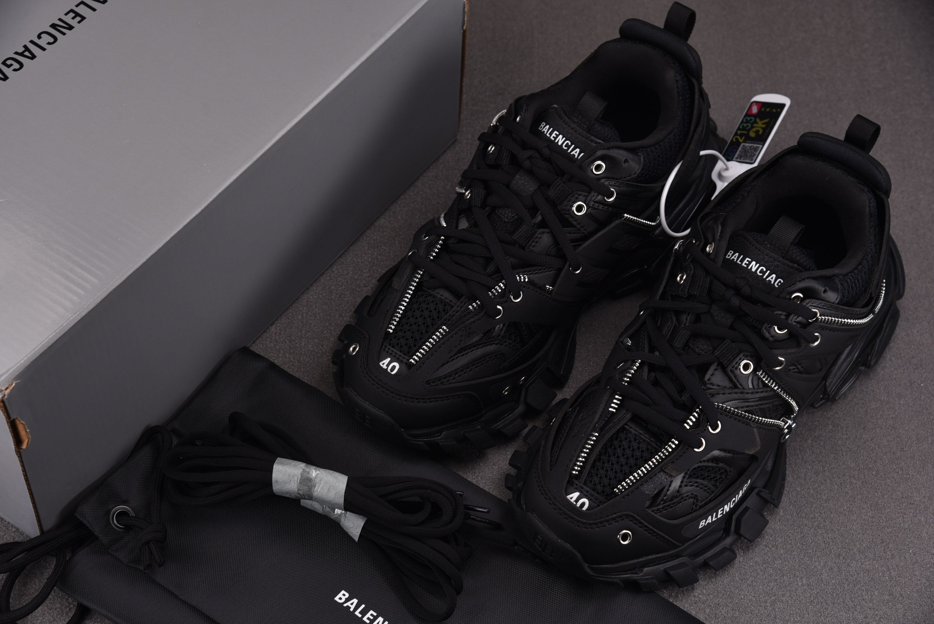 Balenciaga TRACK 黑色 拉链装饰 #YZ018 35-46