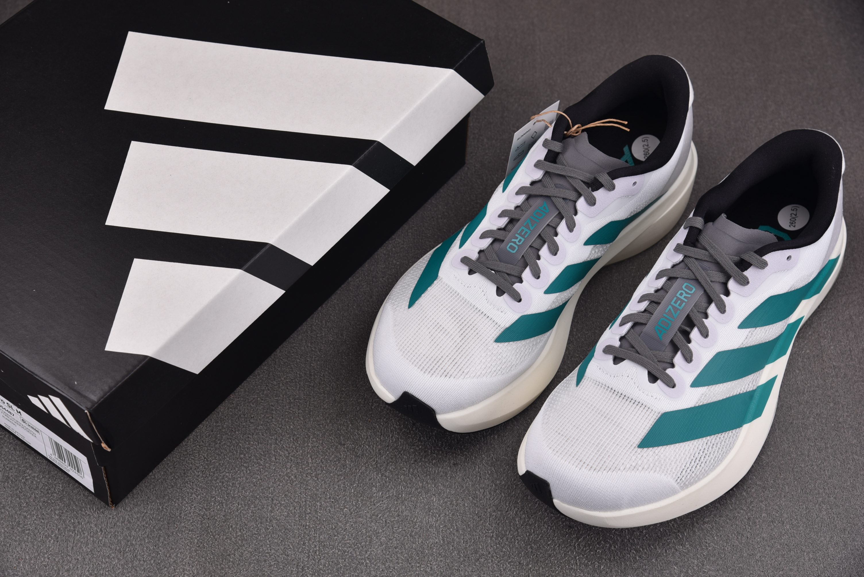 AD Adizero Evo SL White Pure Teal 白绿 JS4487 #YZ024-9 39-48