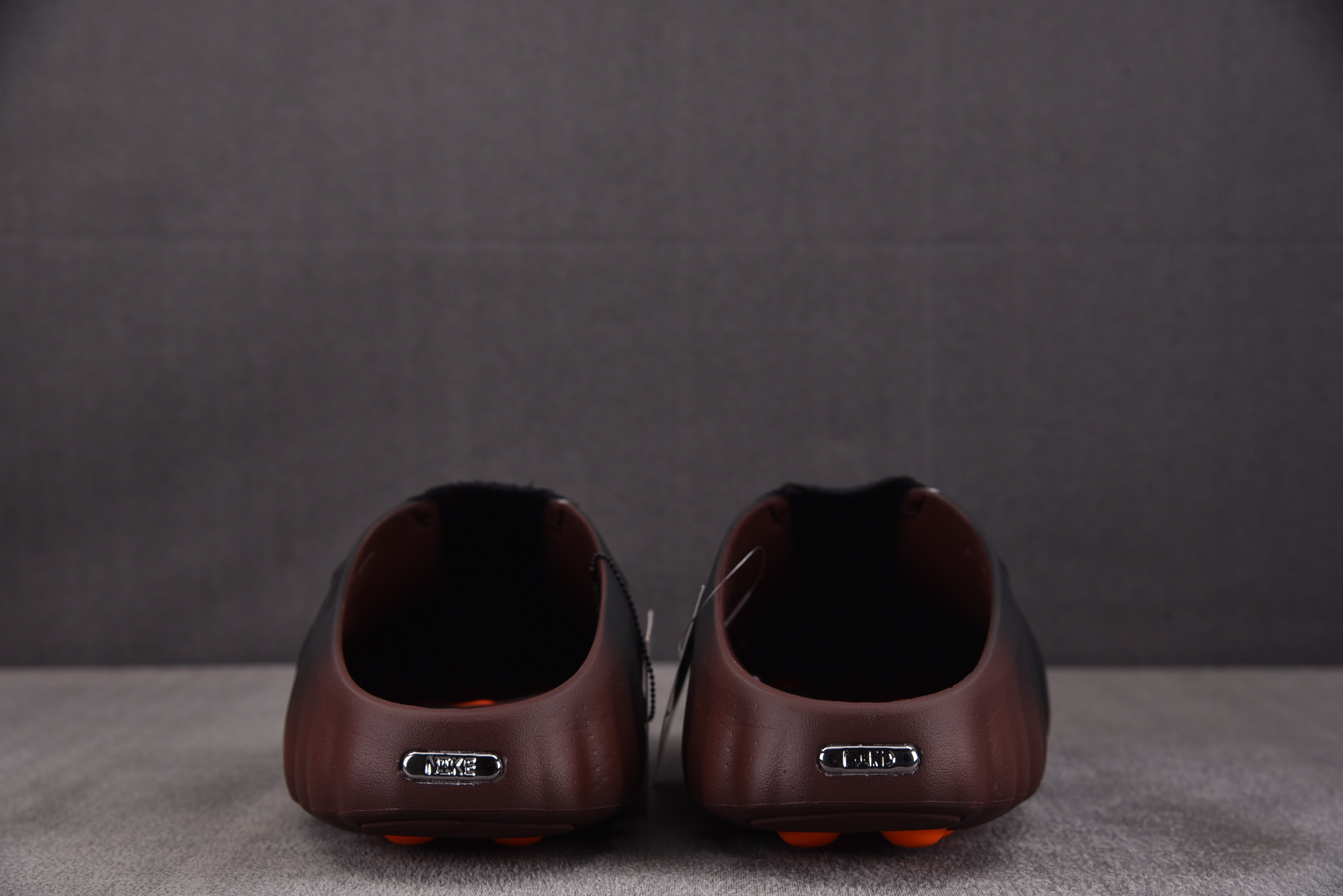 NK Mind 001 Flyknit Slide Bronze Eclipse Total Orange 黑橙 IR2