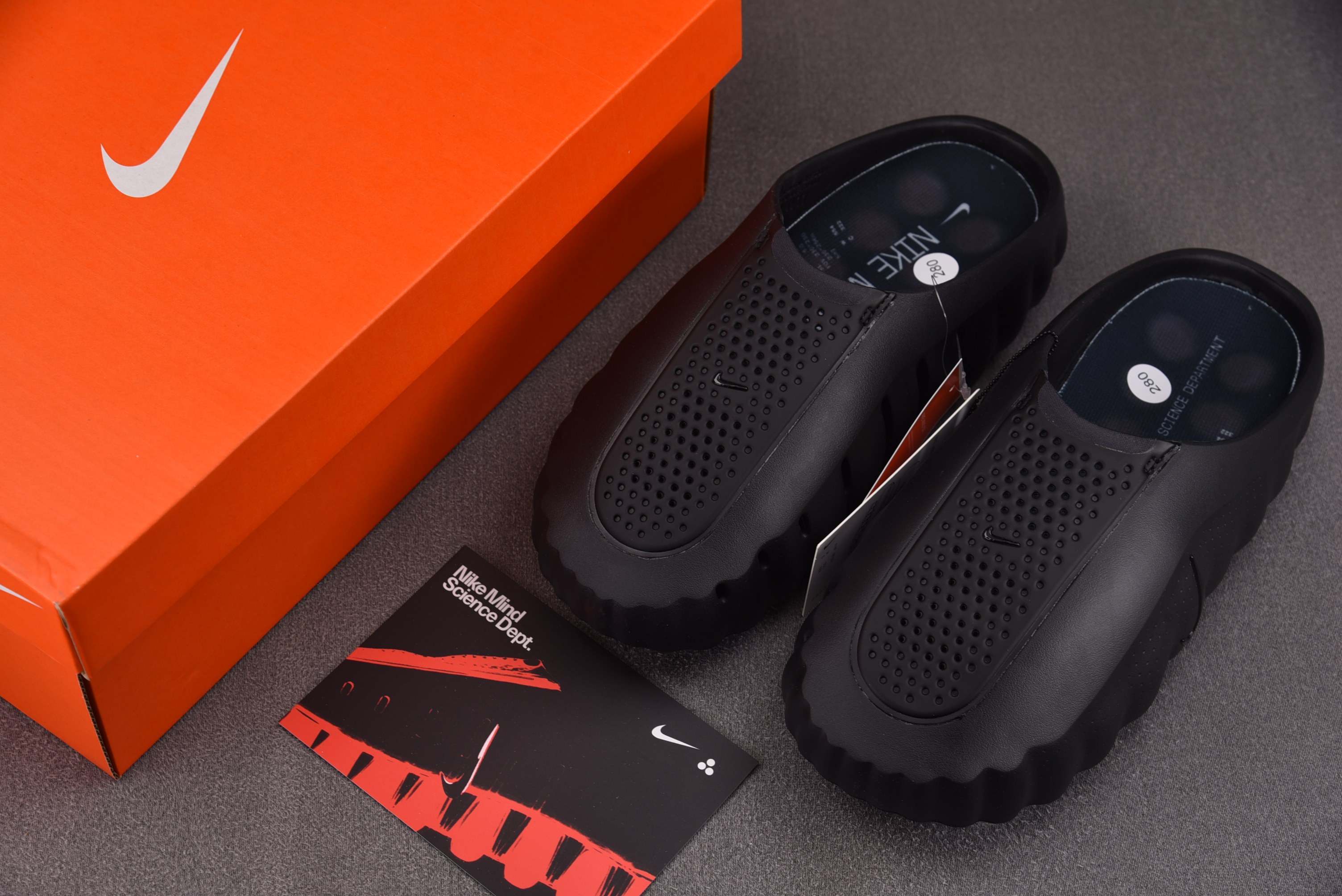 NK Mind 001 Slide Triple Black 全黑 HQ4307-005 #YZ020 36-50.5