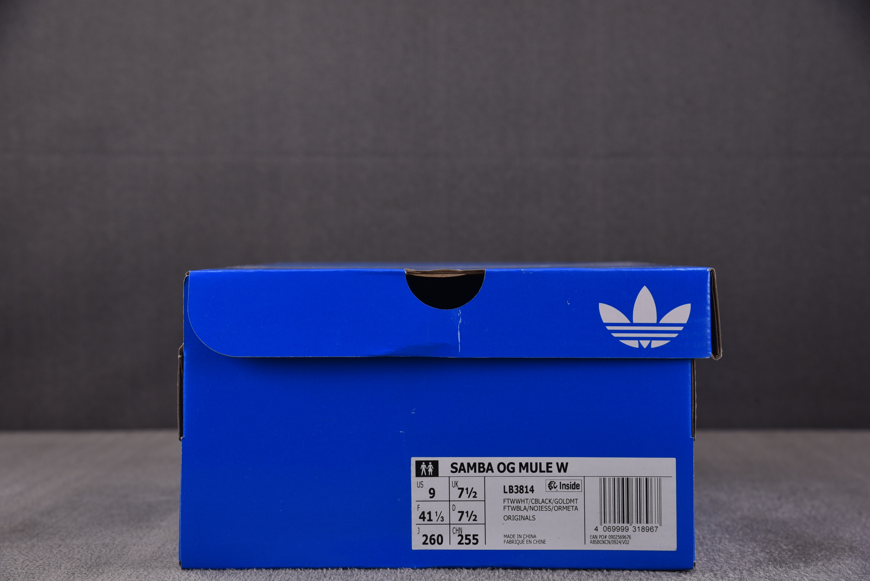 AD Samba Mule White Black Gum (Women's) 白黑 LB3814 #YZ020 36-