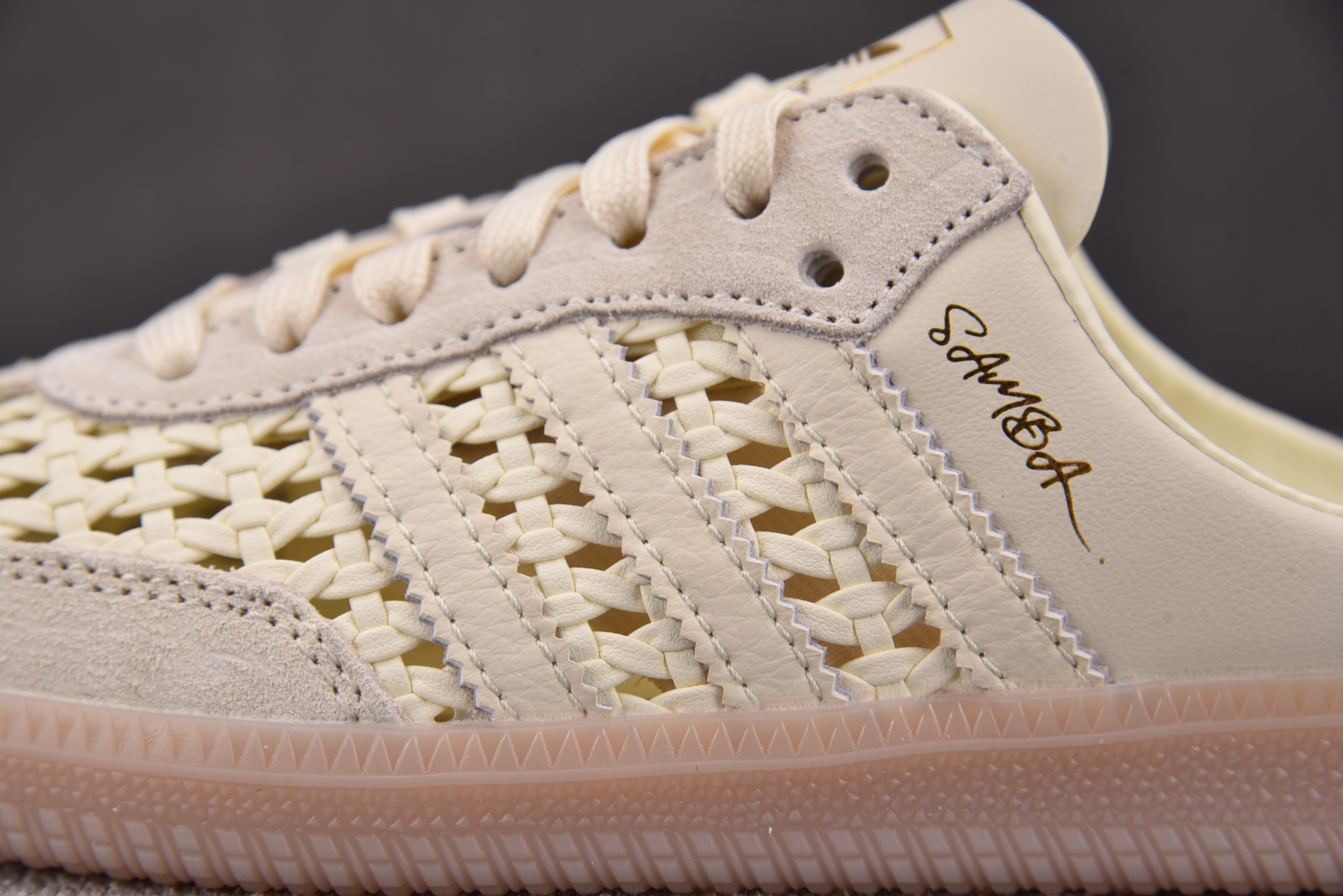 AD Samba Mule Woven Basketweave Cream White (Women's) 奶油白 KH