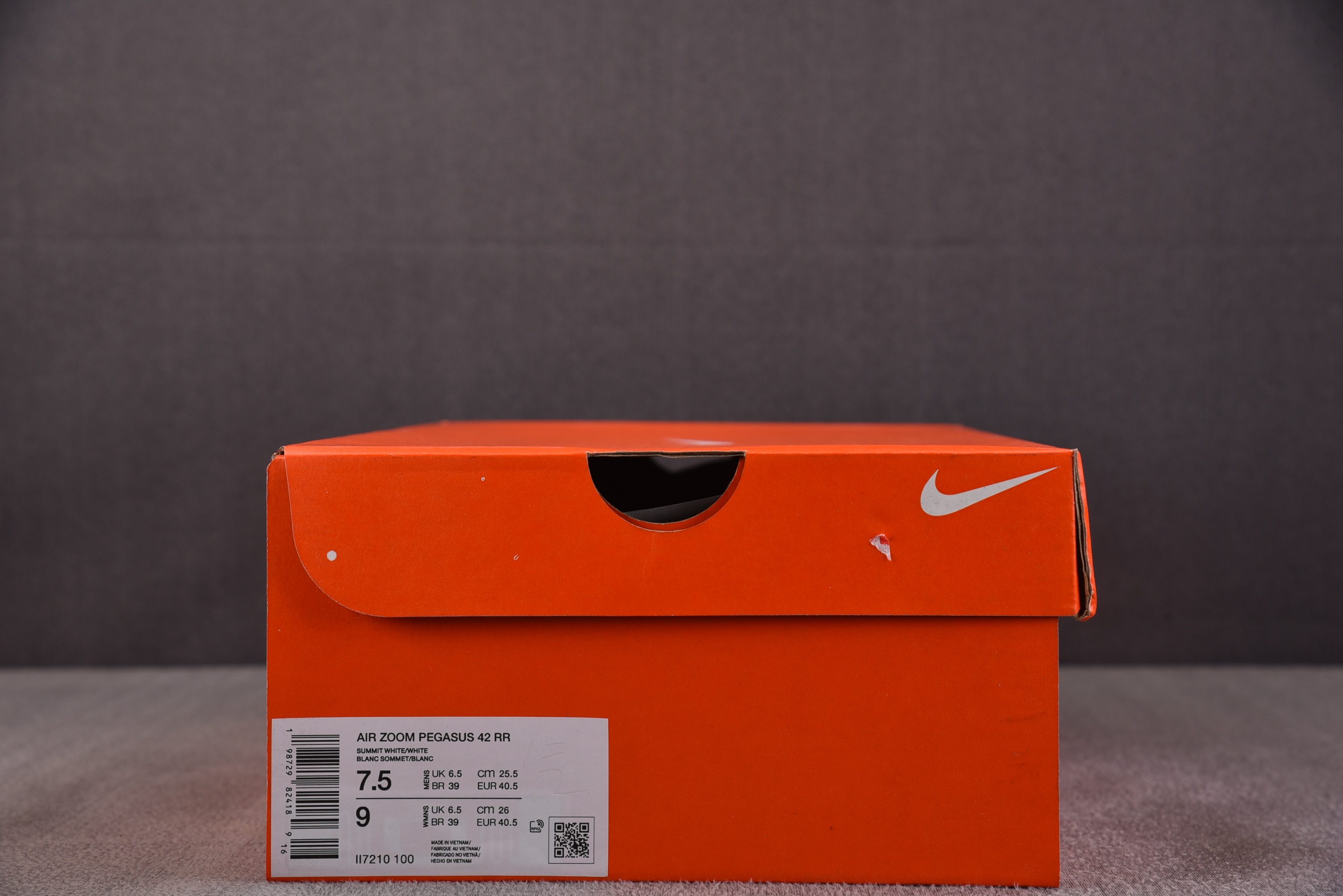NK Air Zoom Pegasus 42 白灰银 II7210-100 #YZ024-9 39-48.5