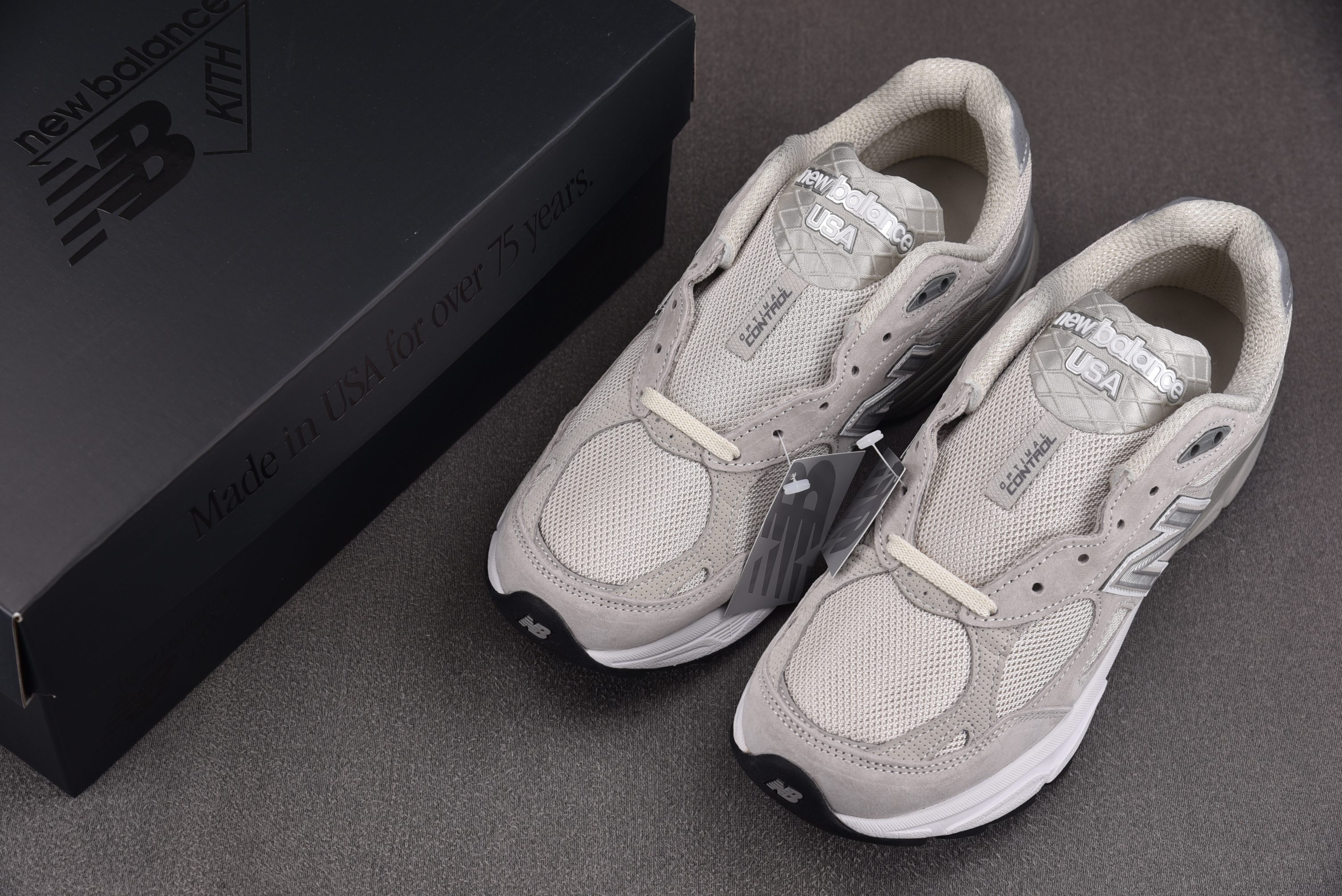 New Balance 990v3 MiUSA Kith Hallow 灰色 U990KT3 #YZ002-1 36-4
