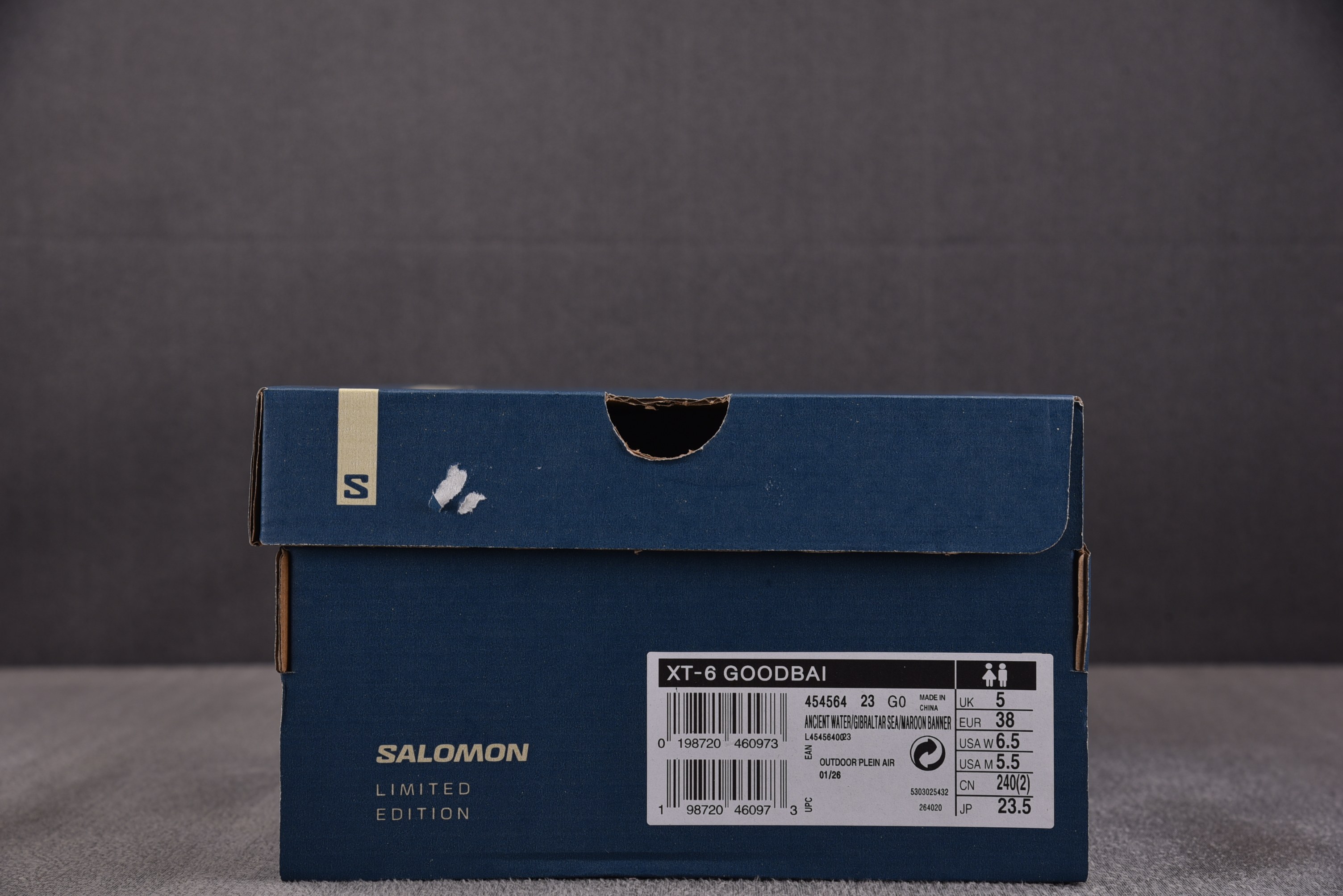 SALOMON XT-6 GOODBAI 灰蓝  #YZ020 36-46
