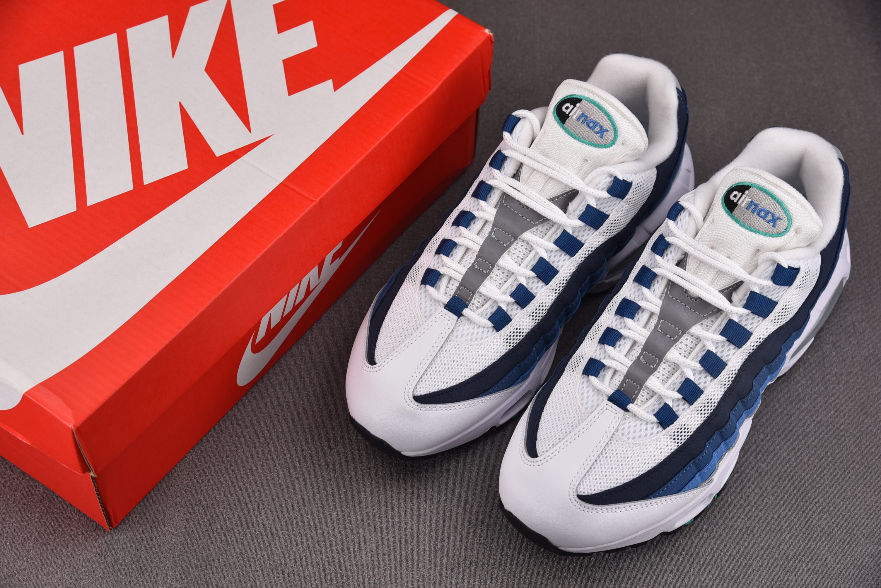NK Air Max 95 Big Bubble Slate 黑蓝白 IH7855-10 #YZ002-12 40-48