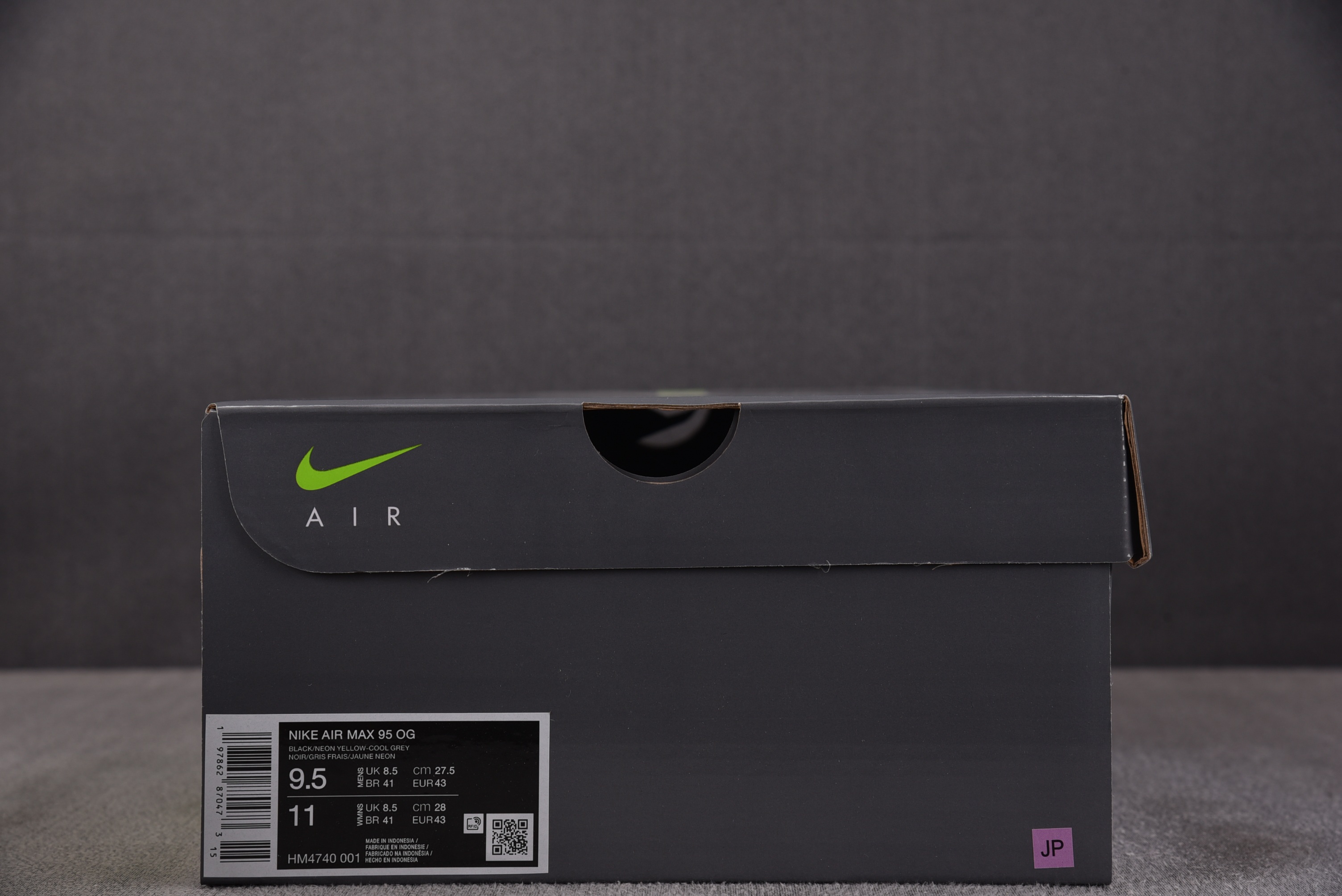 NK Air Max 95 OG Big Bubble Neon 绿灰 HM4740-001 #YZ002-12 40-