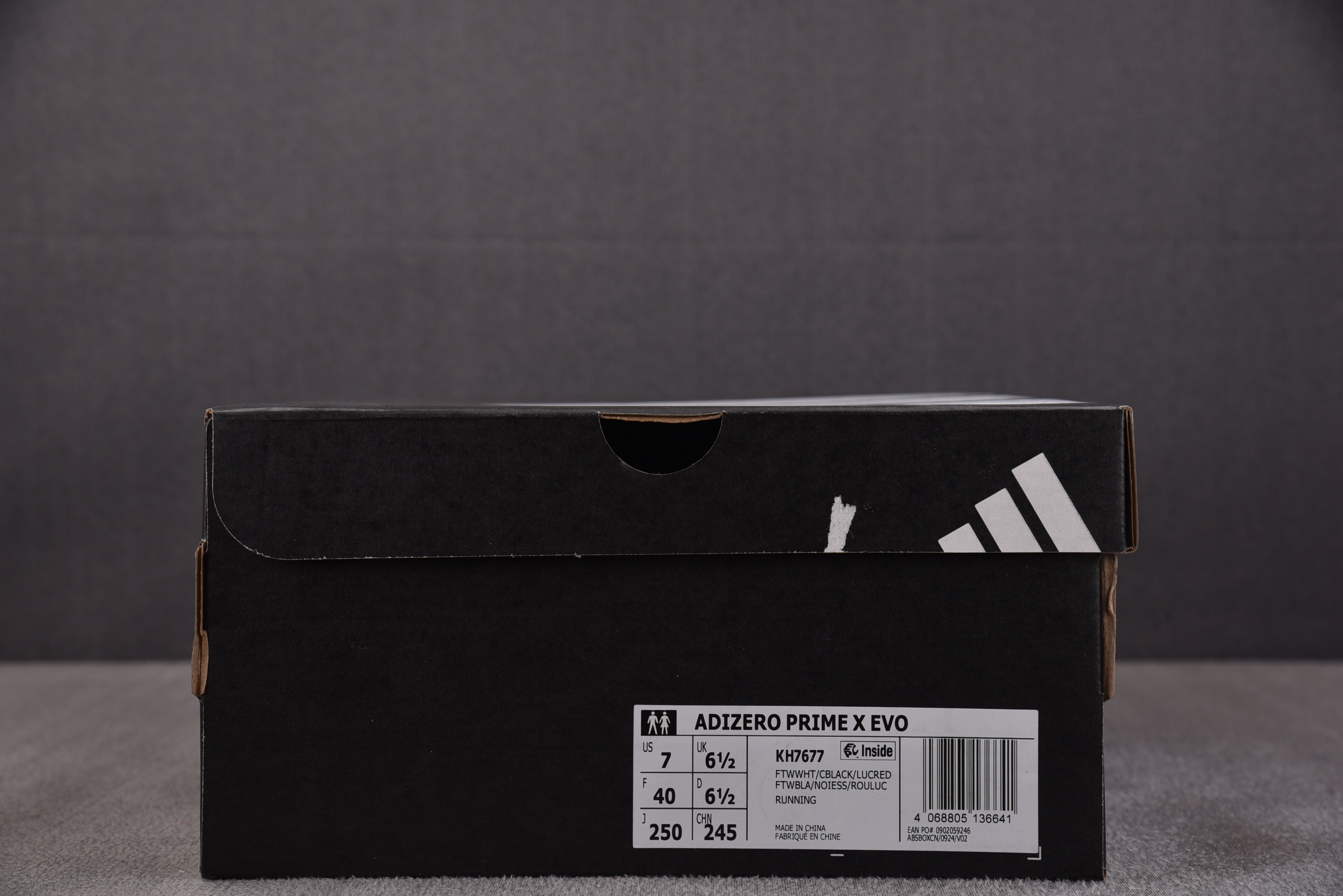 AD Adizero Evo X White Black Lucid Red 黑白红 KH7677 #YZ039 39-