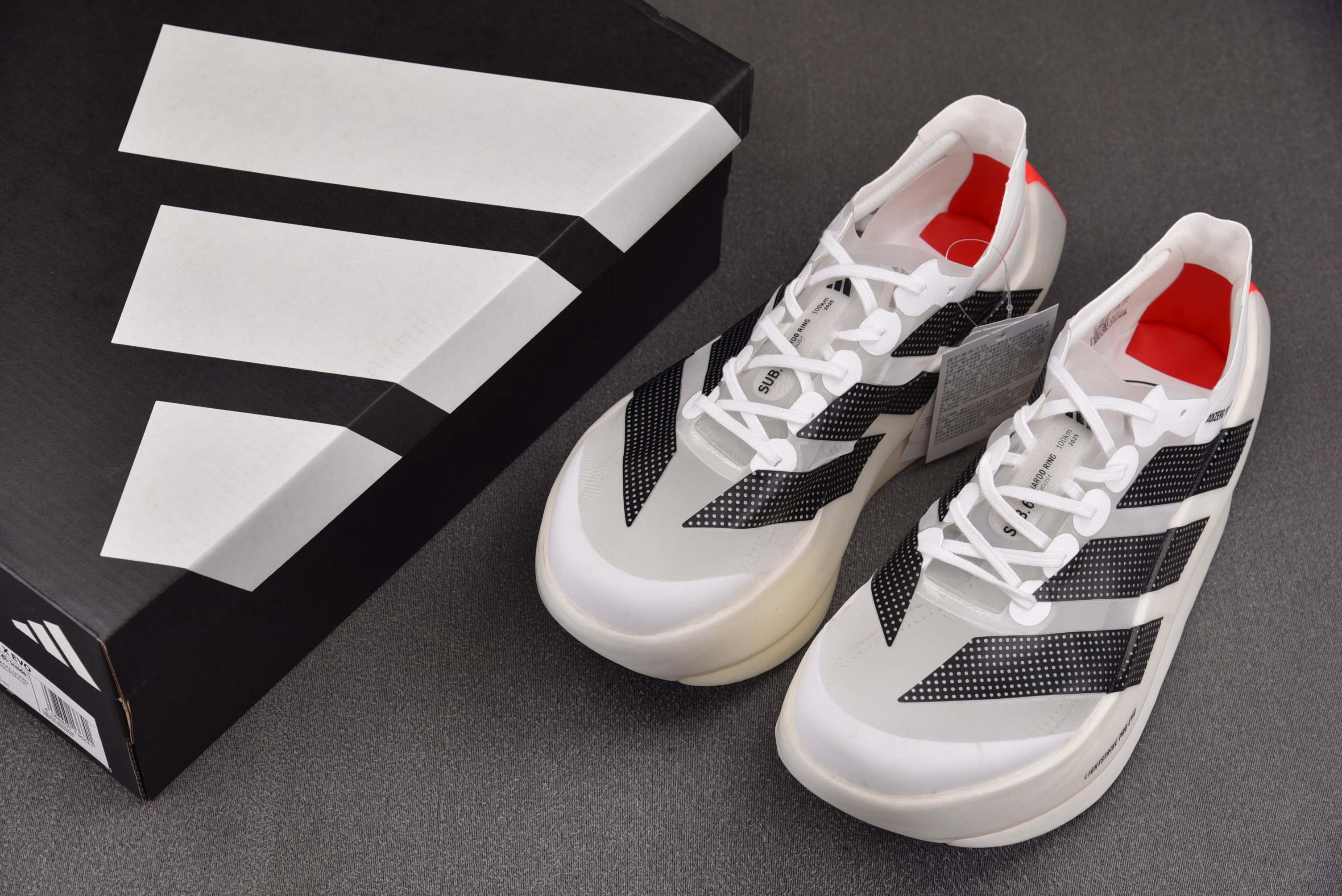 AD Adizero Evo X White Black Lucid Red 黑白红 KH7677 #YZ039 39-