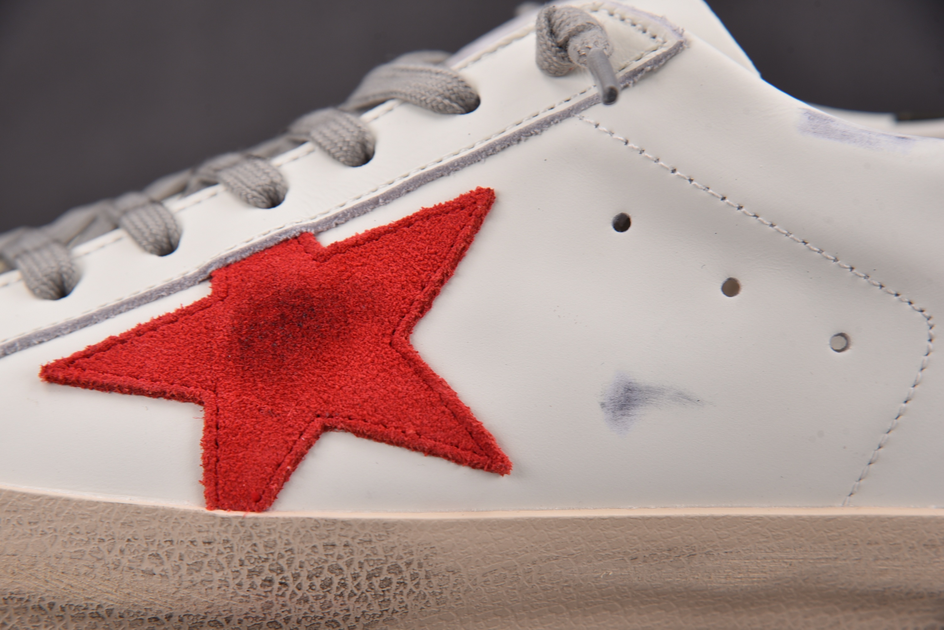 Golden Goose Ball Star 白红 #YZ022-1 36-46
