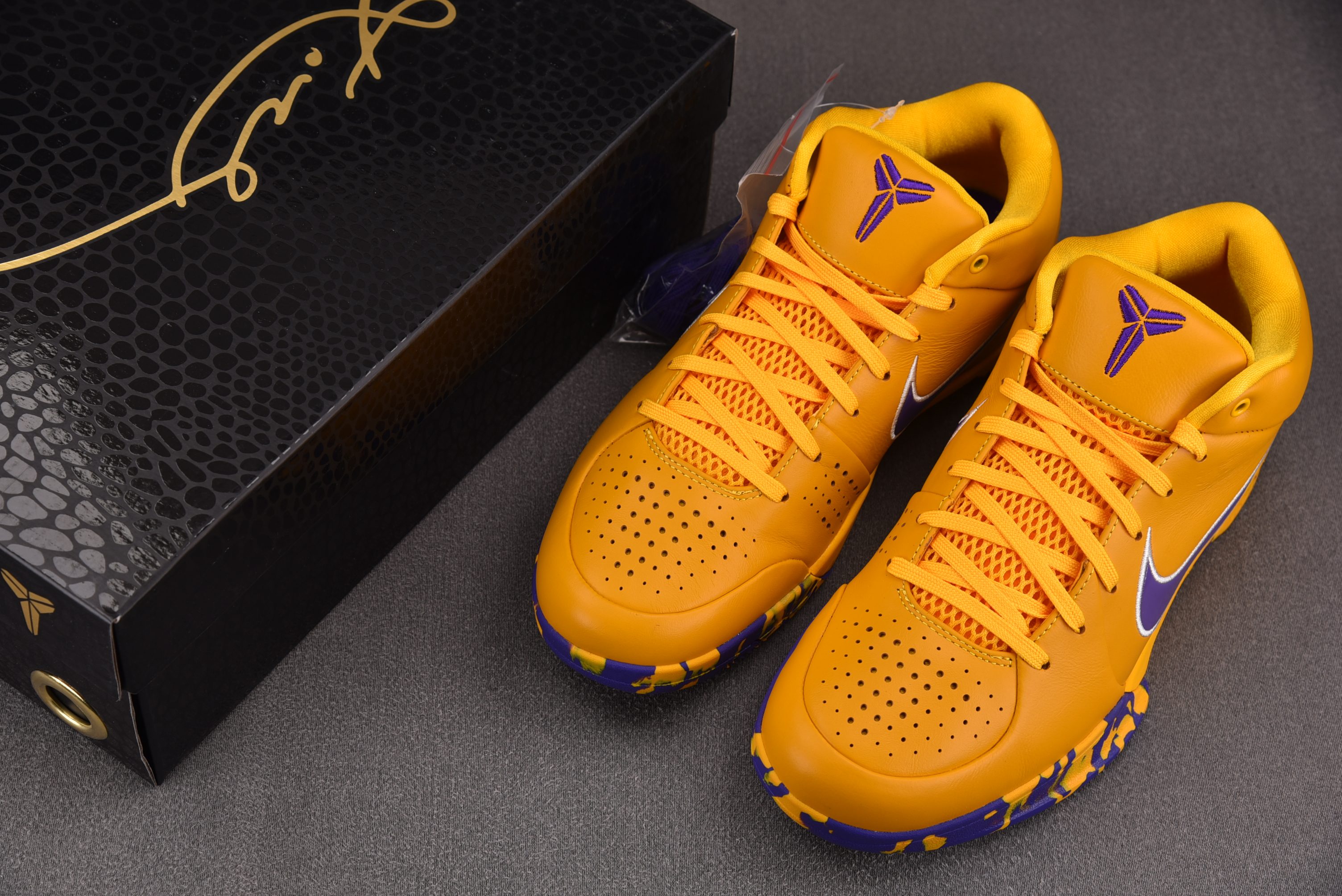 NK Kobe 4 Protro Draft Day Lakers 湖人 黄紫 IV6592-700 #YZ001 40