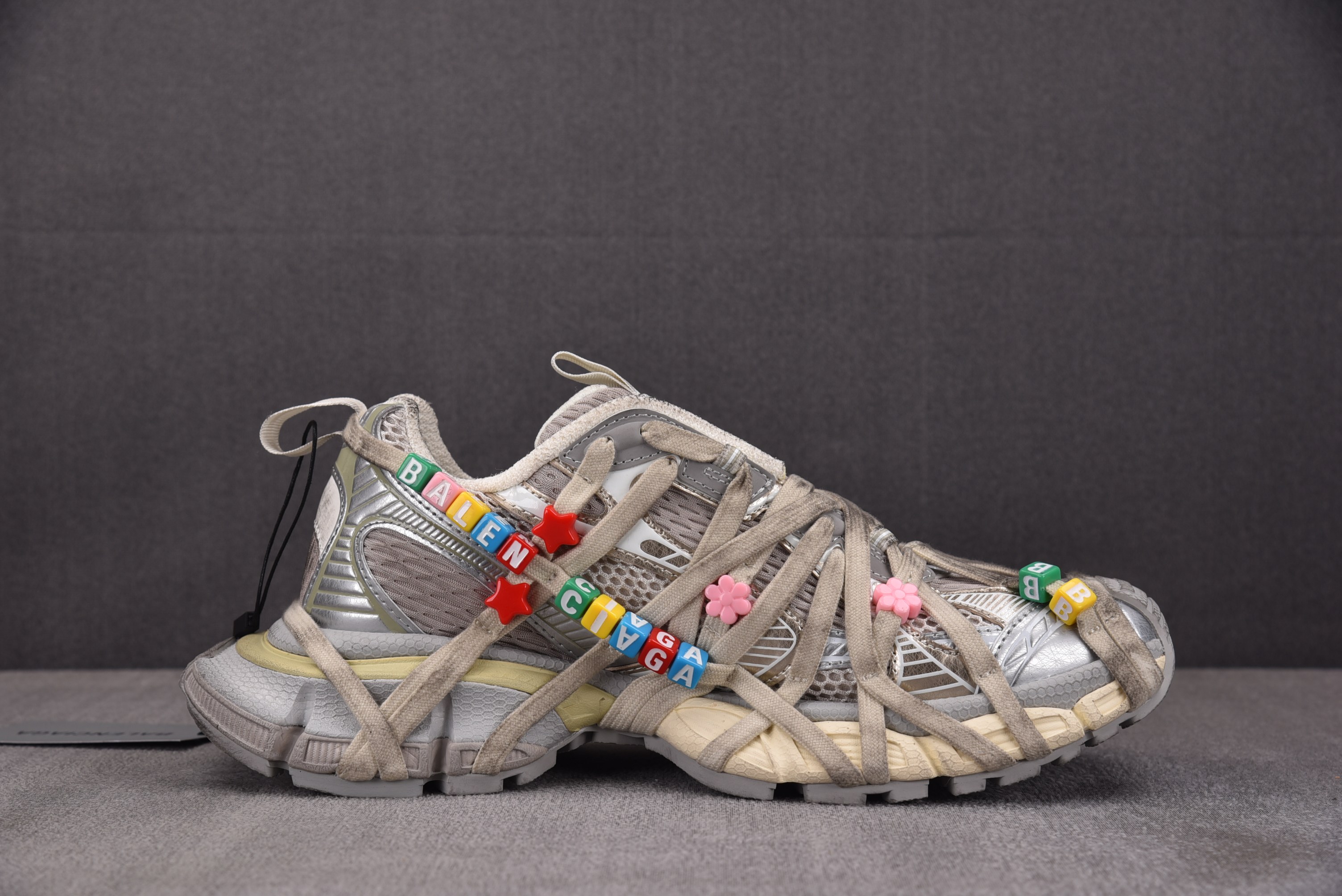 Balenciaga 3XL Extreme Laces BEADS 香槟金#YZ009-03 35-46