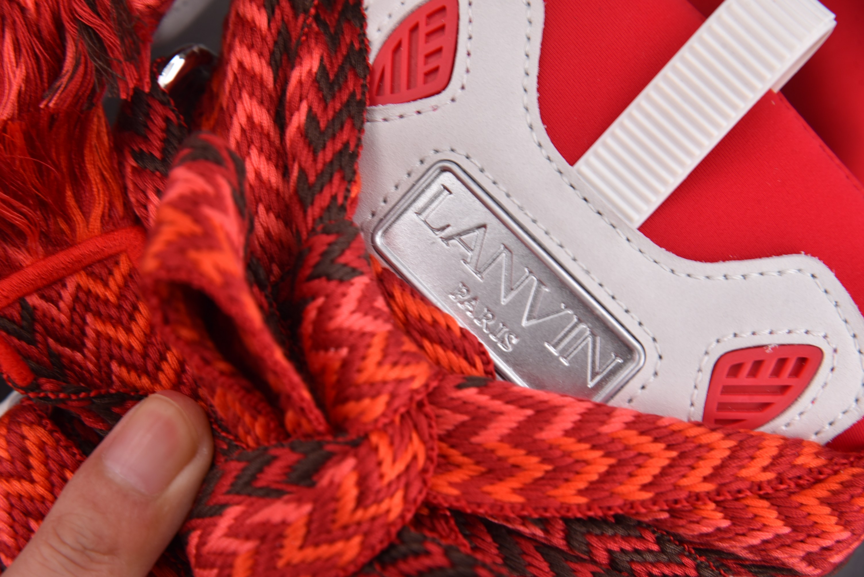 Lanvin Curb 灰红 #YZ015 36-47