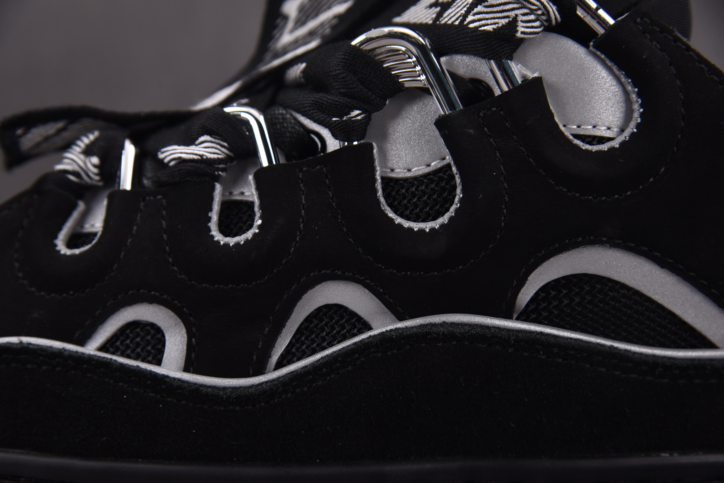 Lanvin Curb 黑灰银 #YZ015 36-47
