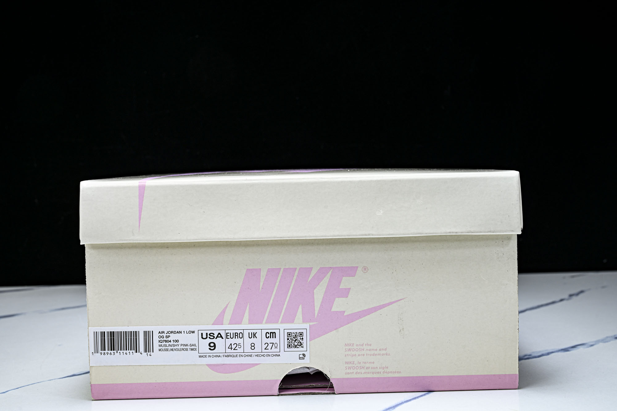 纯原 新版Air Jordan 1 Retro Low OG SP Travis Scott Shy Pink 粉白 I