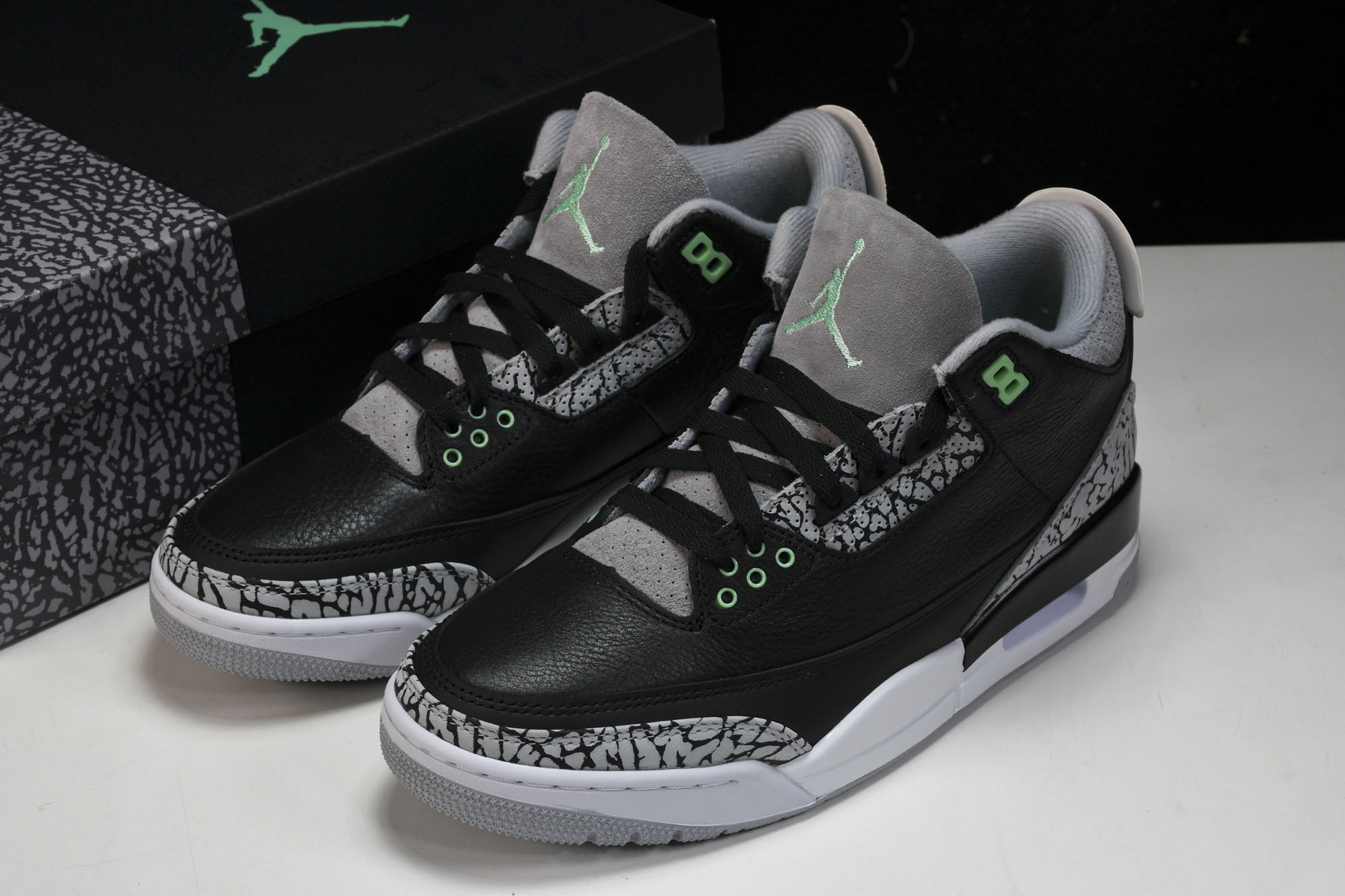 纯原 Air Jordan 3 _Green Glow_ AJ3 乔3黑绿 CT8532-031 #YZ001-1 40 纯原 Air Jordan 3 _Green Glow_ AJ3 乔3黑绿 CT8532-031 #YZ001-1 40
