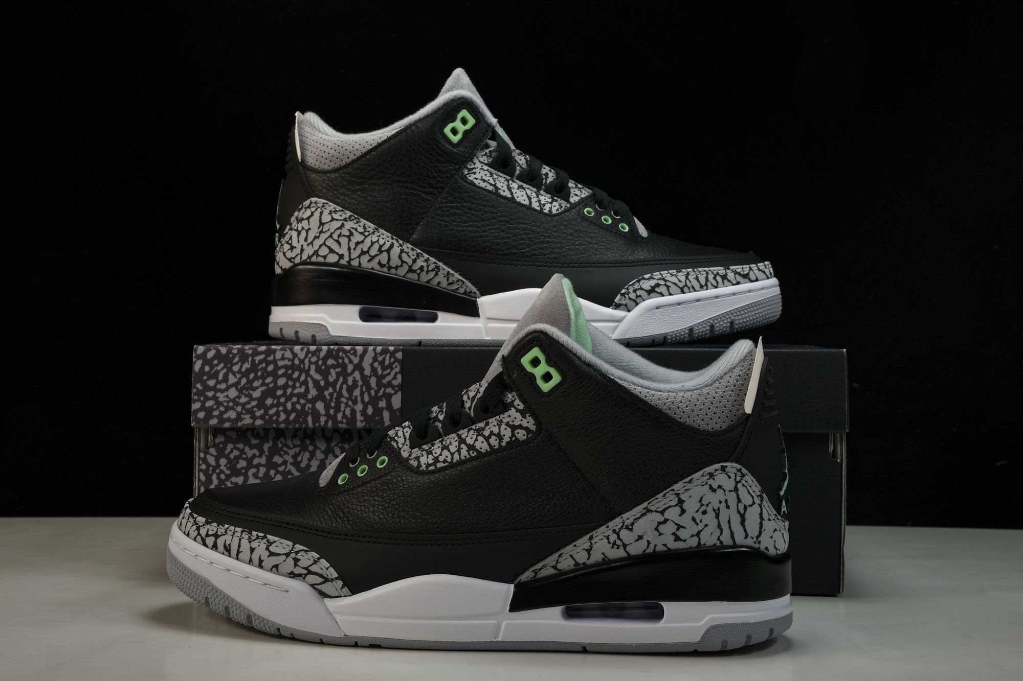 纯原 Air Jordan 3 _Green Glow_ AJ3 乔3黑绿 CT8532-031 #YZ001-1 40 纯原 Air Jordan 3 _Green Glow_ AJ3 乔3黑绿 CT8532-031 #YZ001-1 40