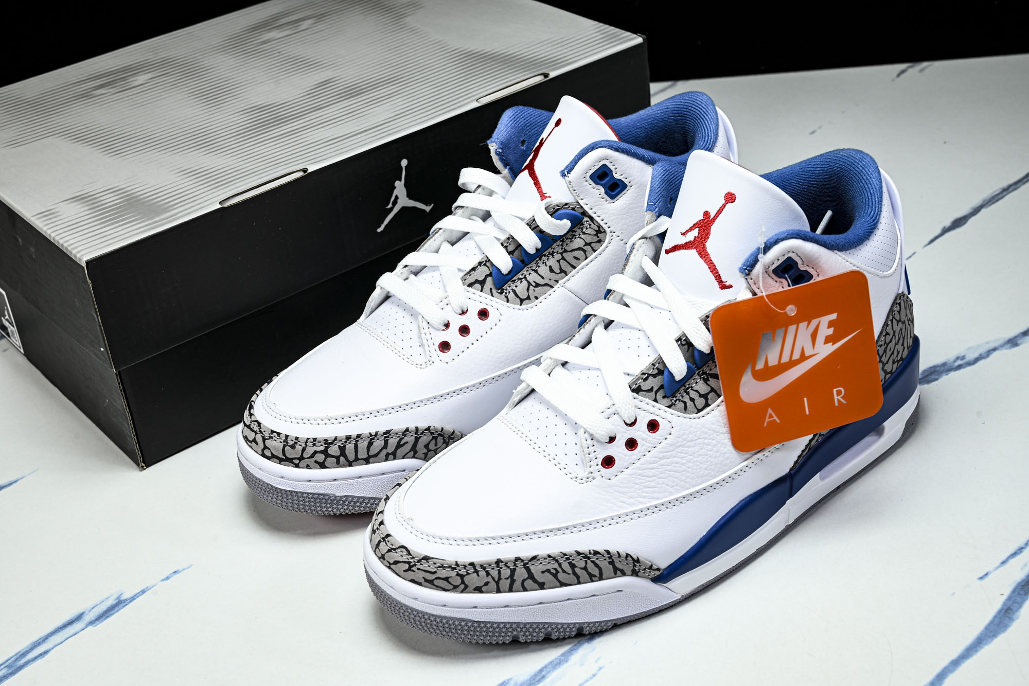 纯原 Air Jordan 3 Retro _True Blue_ AJ3 乔3真蓝配色 IF4396-104 #YZ0 纯原 Air Jordan 3 Retro _True Blue_ AJ3 乔3真蓝配色 IF4396-104 #YZ0