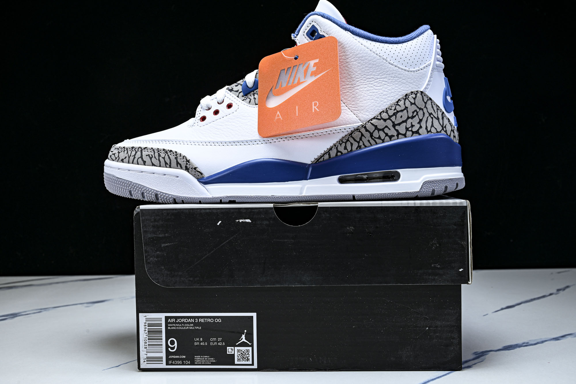 纯原 Air Jordan 3 Retro _True Blue_ AJ3 乔3真蓝配色 IF4396-104 #YZ0 纯原 Air Jordan 3 Retro _True Blue_ AJ3 乔3真蓝配色 IF4396-104 #YZ0