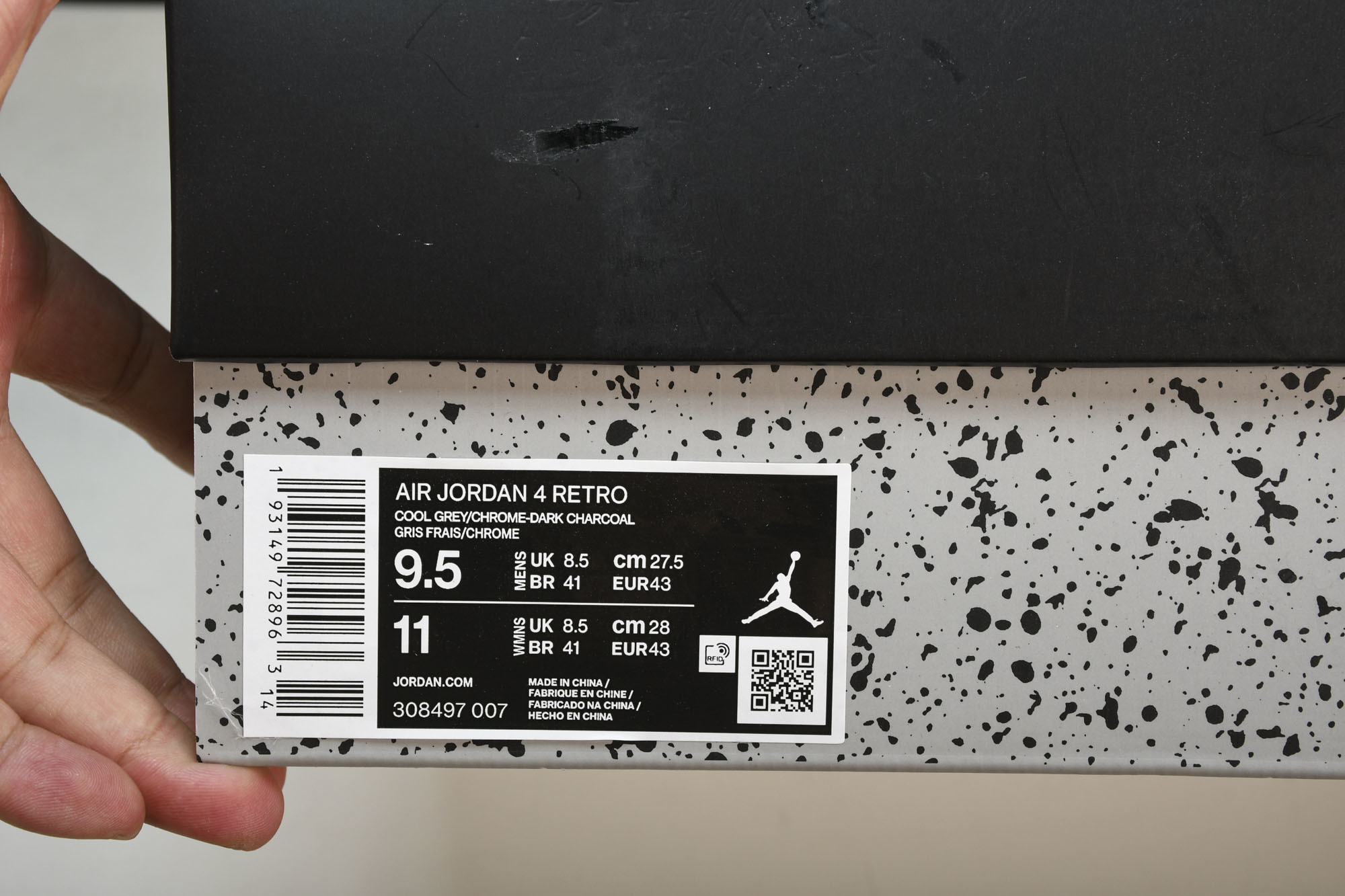 纯原原版 Air Jordan 4 Cool Grey 2019 酷灰 灰老鼠 -007 #YZ001-1 40 40. 纯原原版 Air Jordan 4 Cool Grey 2019 酷灰 灰老鼠 -007 #YZ001-1 40 40.