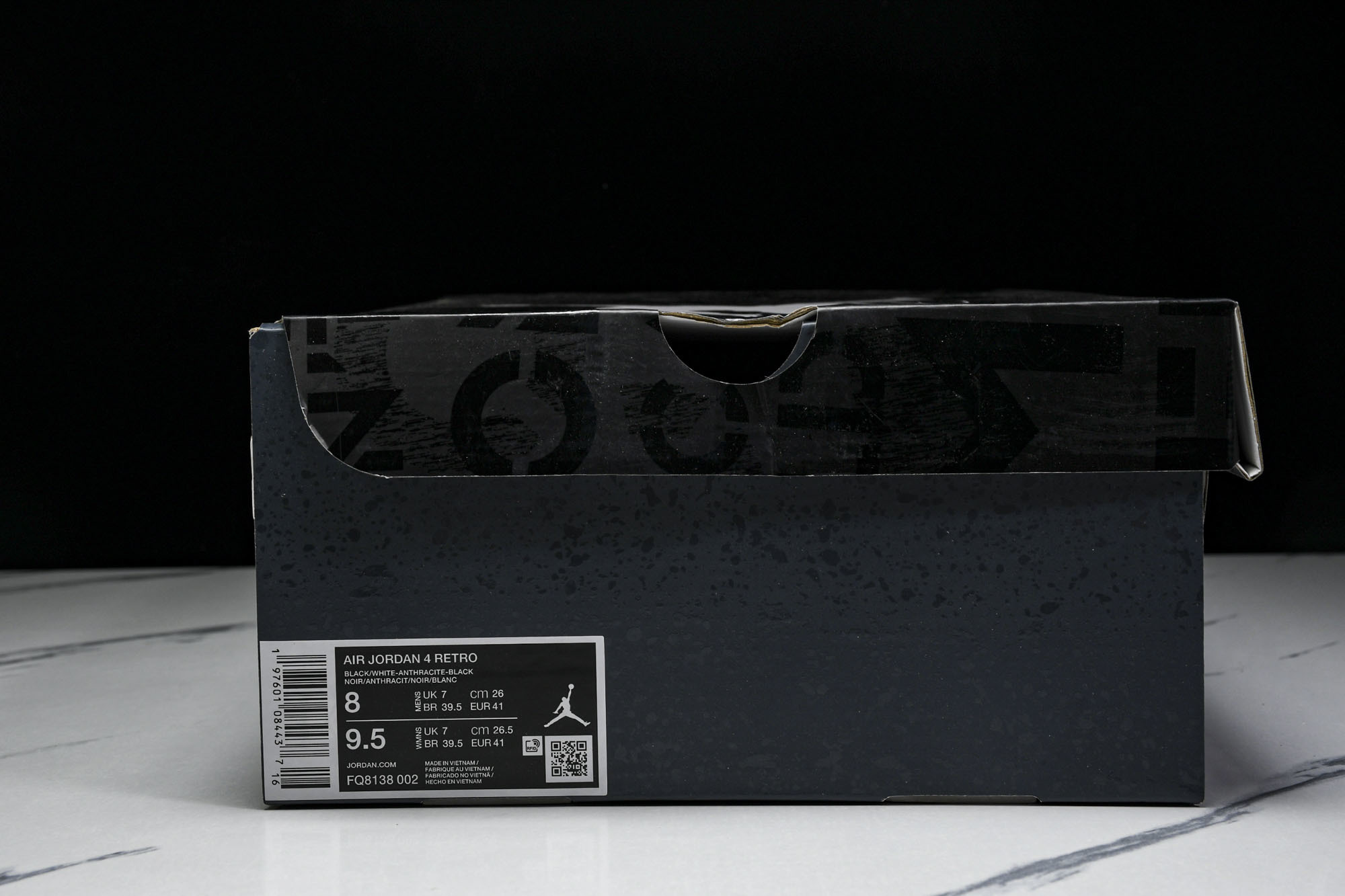 纯原原版 Air Jordan 4 Fear 恐惧 黑灰 FQ8138-002 #YZ001-1 40 40.5 41 纯原原版 Air Jordan 4 Fear 恐惧 黑灰 FQ8138-002 #YZ001-1 40 40.5 41