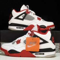 纯原原版 Air Jordan 4 Fire Red AJ4 白红 火焰红 DC7770-160 #YZ001-1 40 纯原原版 Air Jordan 4 Fire Red AJ4 白红 火焰红 DC7770-160 #YZ001-1 40