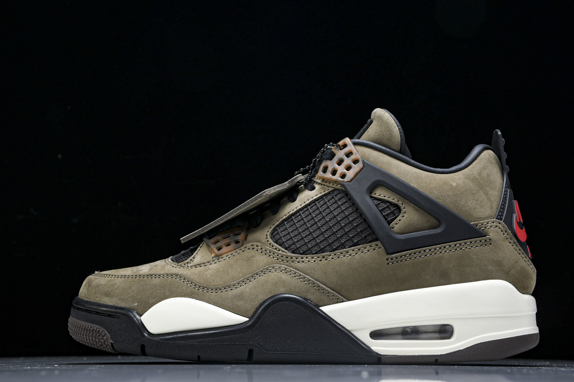 纯原原版 Air Jordan 4 Haze AJ4 黑棕 麂皮 小TS 雾霾咖啡摩卡 AJ4- #YZ001-1 40