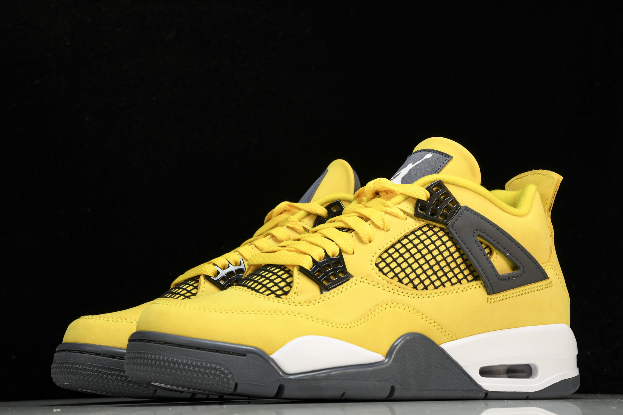 纯原原版 Air Jordan 4 lightning LS AJ4电母黑黄闪电2021复刻 CT8527-700 #Y 纯原原版 Air Jordan 4 lightning LS AJ4电母黑黄闪电2021复刻 CT8527-700 #Y