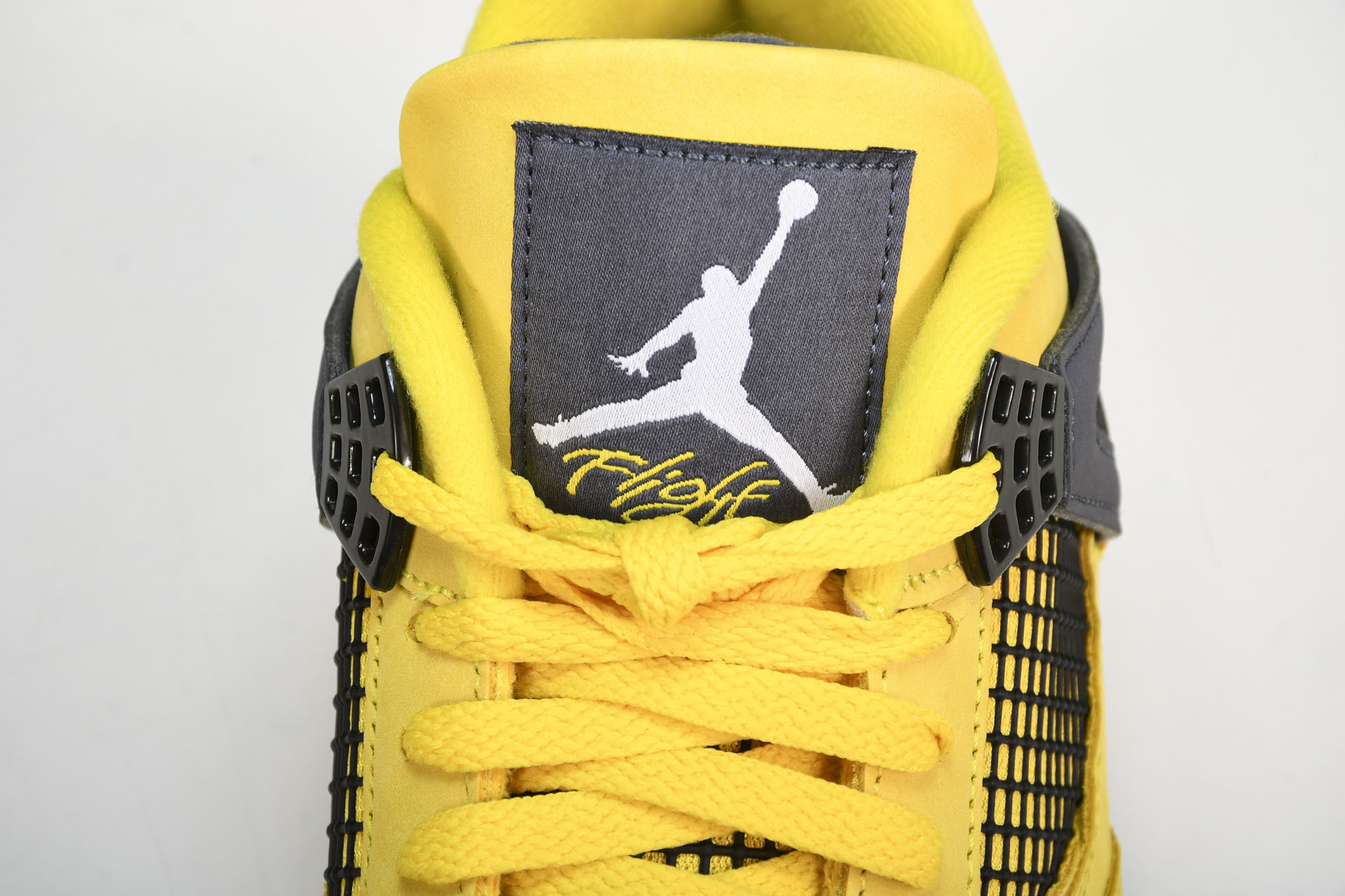 纯原原版 Air Jordan 4 lightning LS AJ4电母黑黄闪电2021复刻 CT8527-700 #Y 纯原原版 Air Jordan 4 lightning LS AJ4电母黑黄闪电2021复刻 CT8527-700 #Y