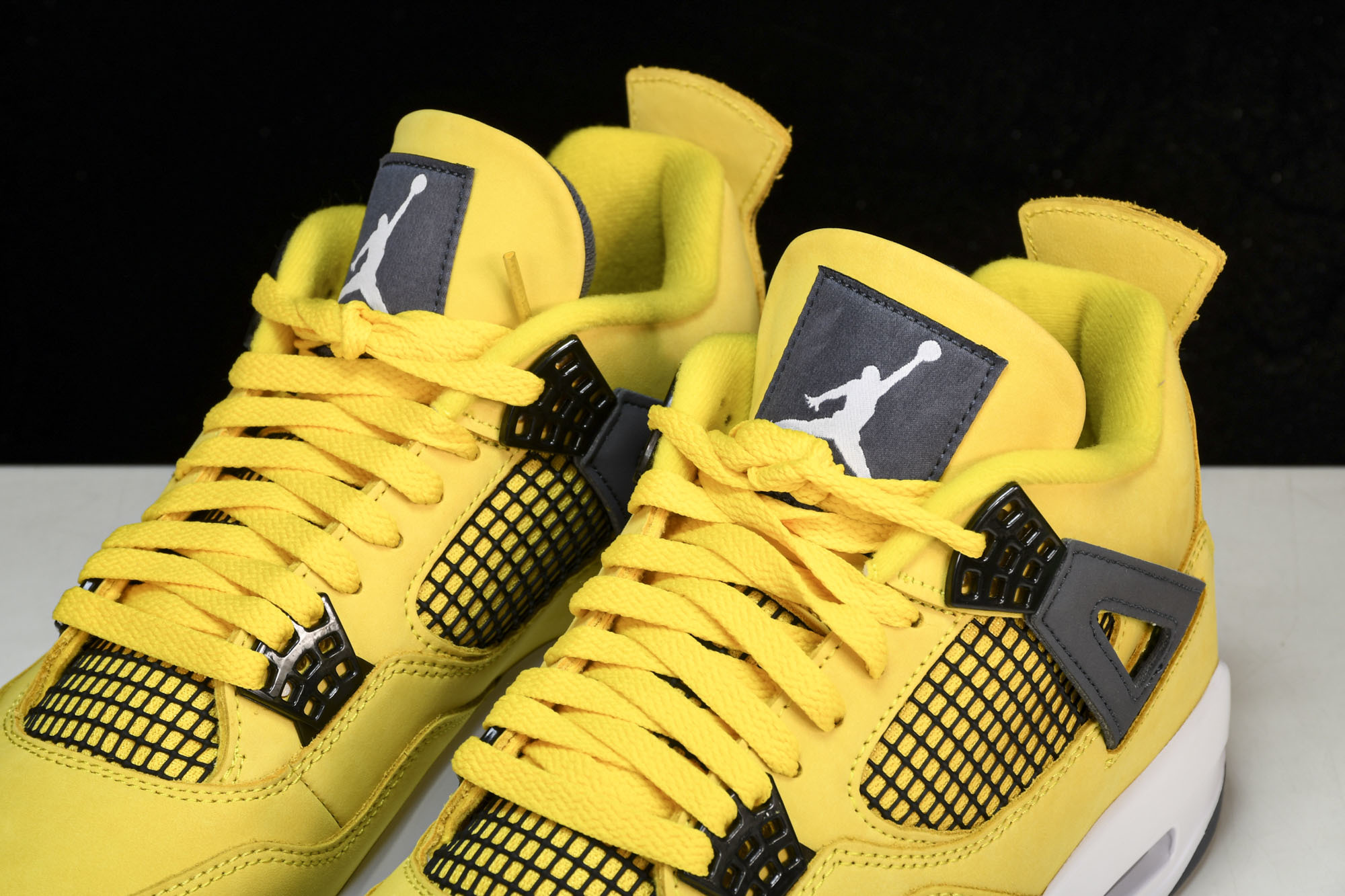 纯原原版 Air Jordan 4 lightning LS AJ4电母黑黄闪电2021复刻 CT8527-700 #Y 纯原原版 Air Jordan 4 lightning LS AJ4电母黑黄闪电2021复刻 CT8527-700 #Y