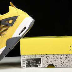 纯原原版 Air Jordan 4 lightning LS AJ4电母黑黄闪电2021复刻 CT8527-700 #Y 纯原原版 Air Jordan 4 lightning LS AJ4电母黑黄闪电2021复刻 CT8527-700 #Y