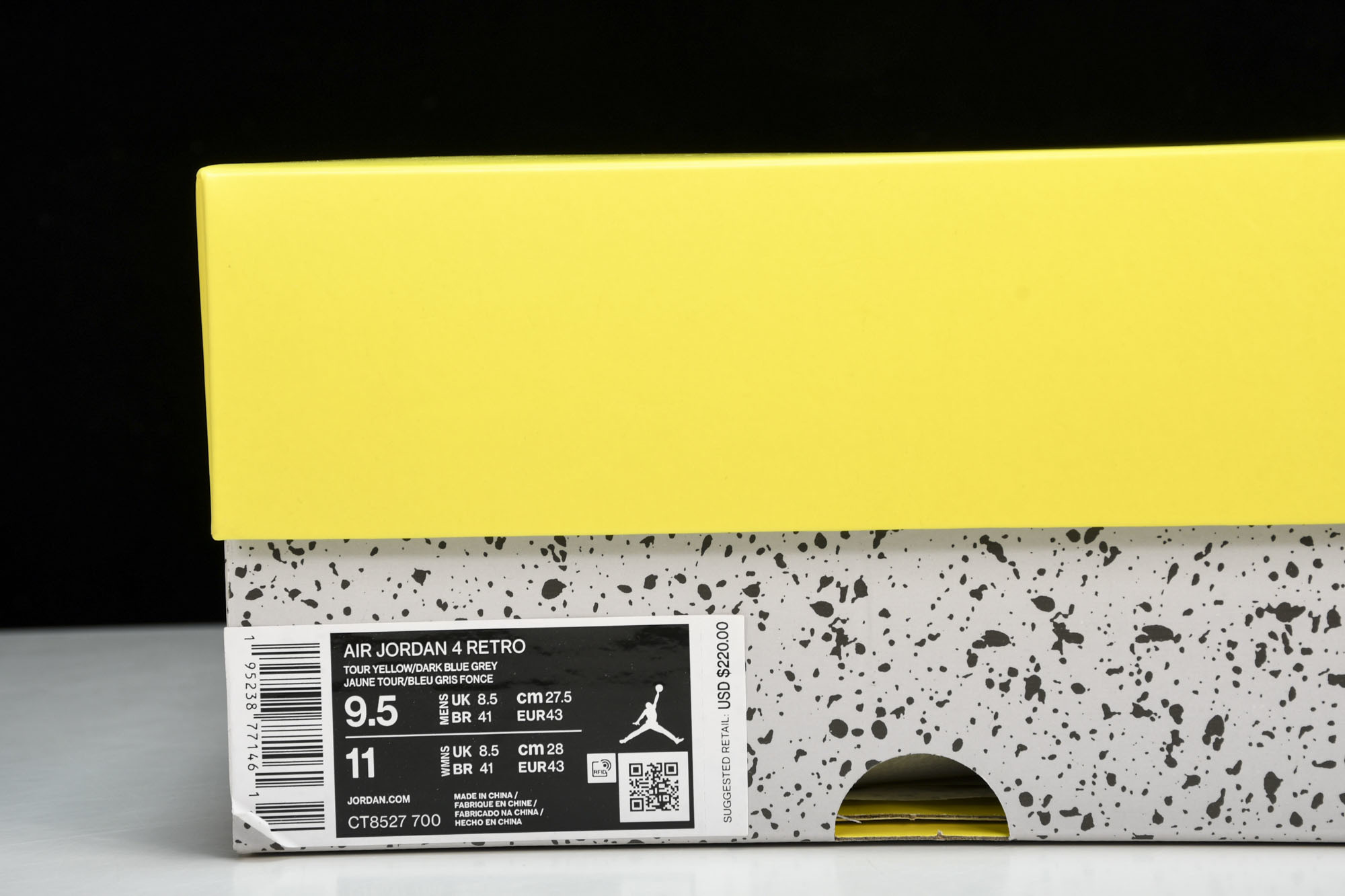 纯原原版 Air Jordan 4 lightning LS AJ4电母黑黄闪电2021复刻 CT8527-700 #Y 纯原原版 Air Jordan 4 lightning LS AJ4电母黑黄闪电2021复刻 CT8527-700 #Y