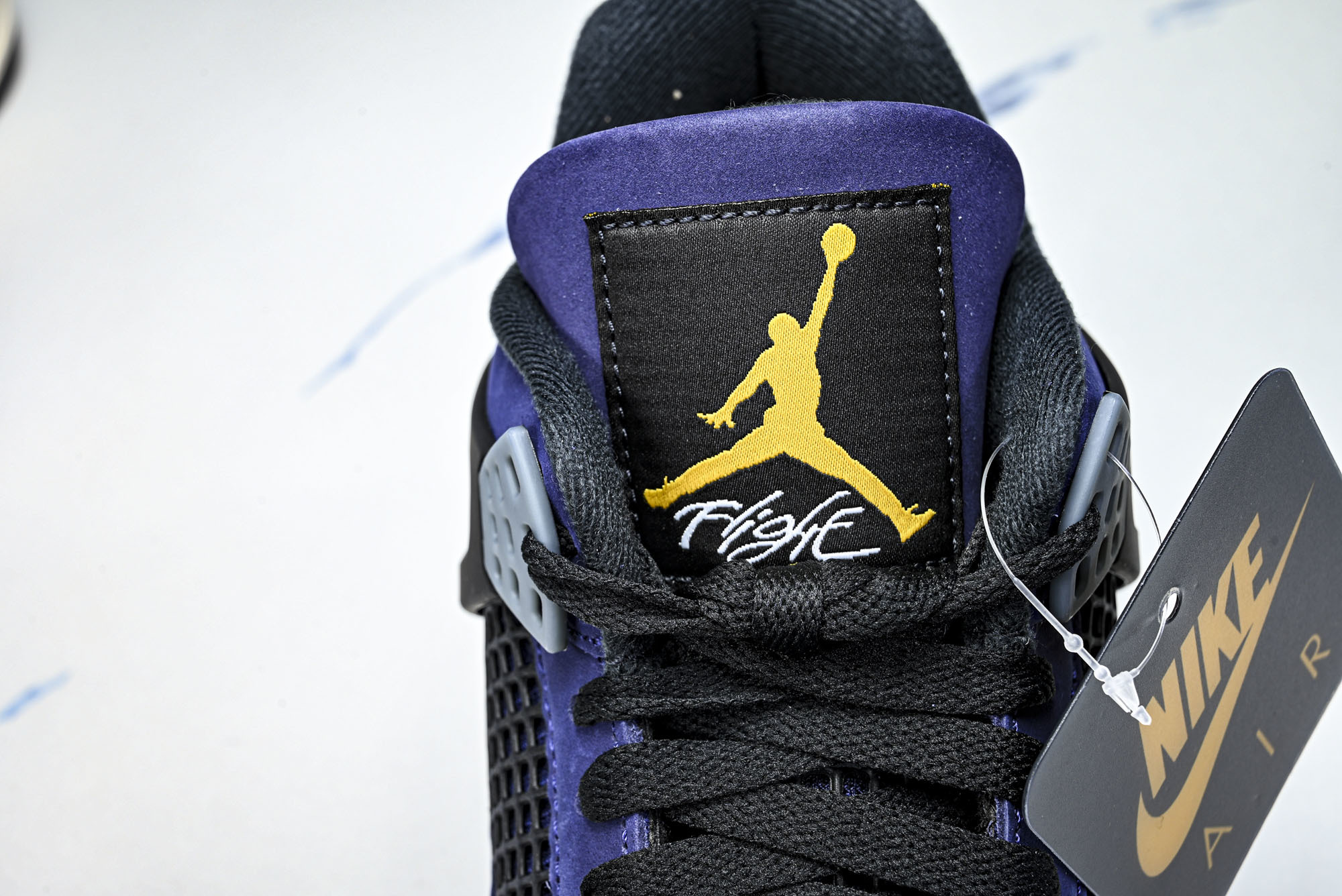 纯原原版 Air Jordan 4 Retro _Lakers_ AJ4 乔4湖人紫金 FV5029-500 #YZ00