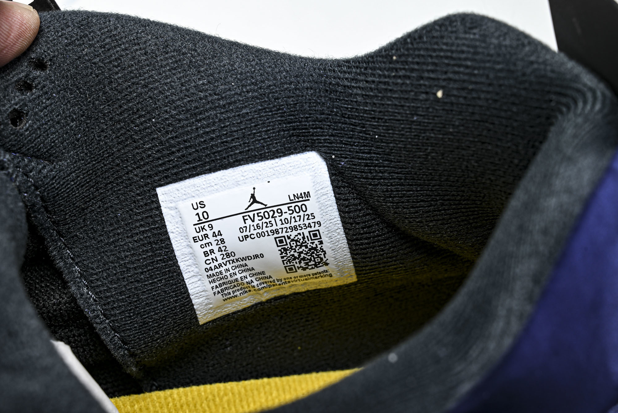 纯原原版 Air Jordan 4 Retro _Lakers_ AJ4 乔4湖人紫金 FV5029-500 #YZ00
