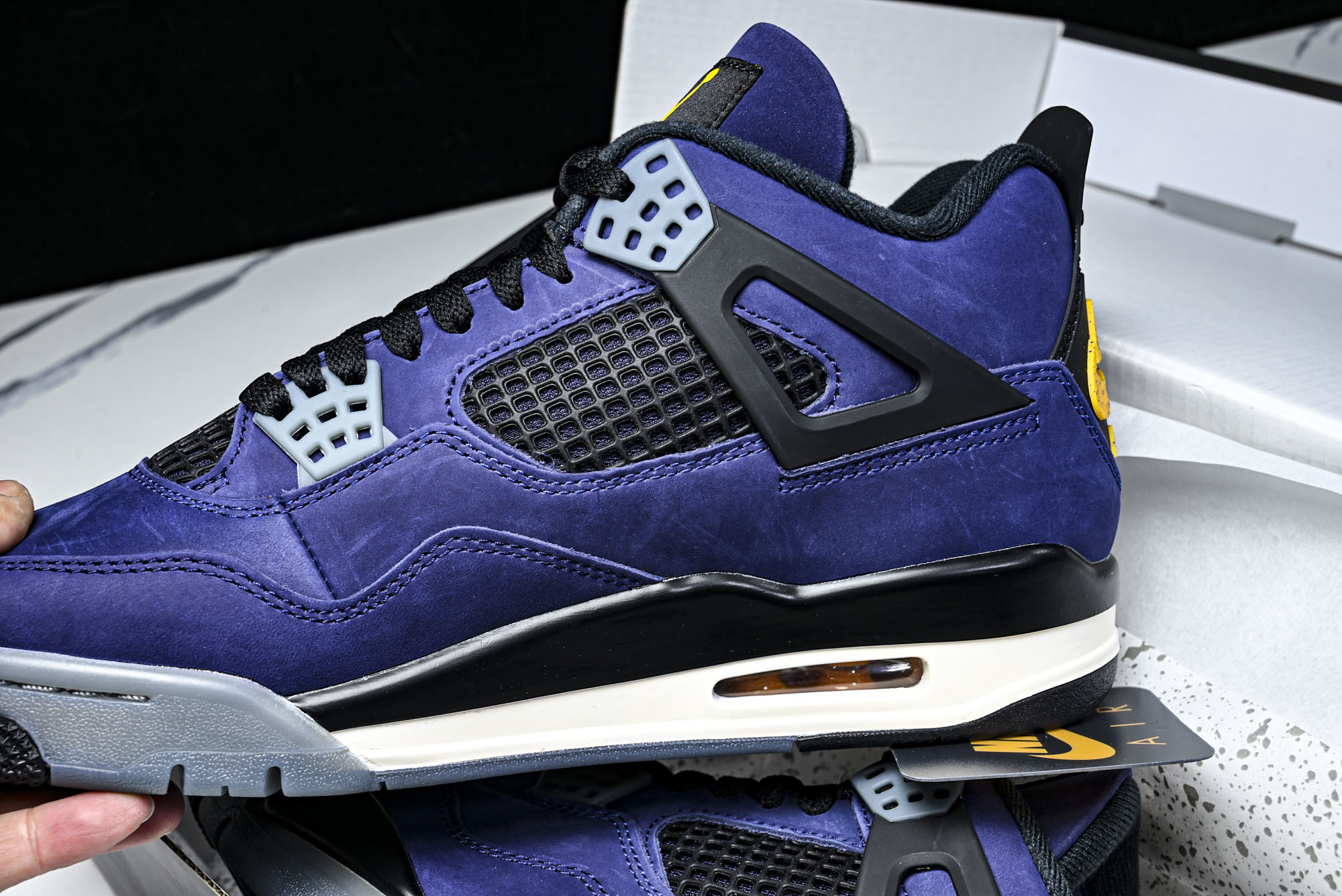 纯原原版 Air Jordan 4 Retro _Lakers_ AJ4 乔4湖人紫金 FV5029-500 #YZ00