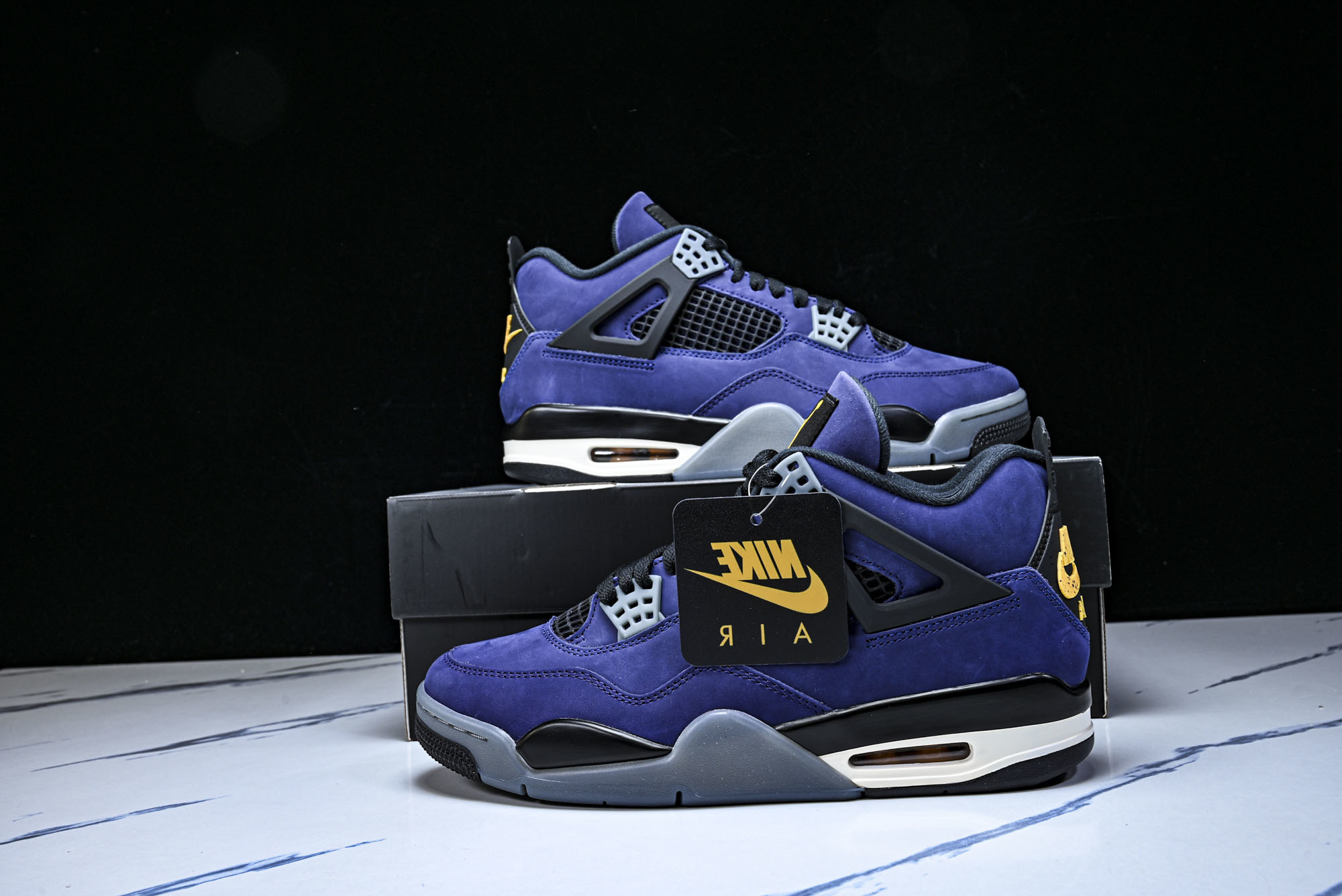 纯原原版 Air Jordan 4 Retro _Lakers_ AJ4 乔4湖人紫金 FV5029-500 #YZ00